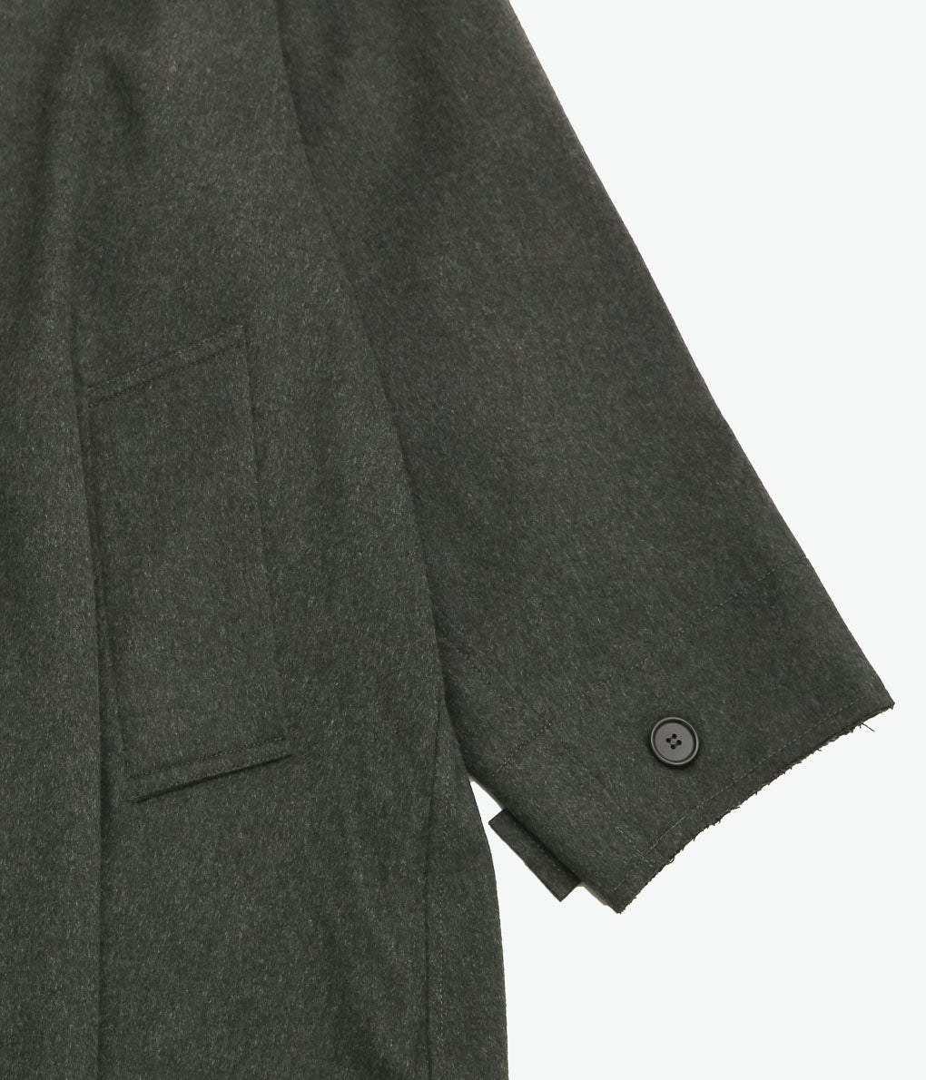 GABRIELA COLL GARMENTS ''NO.65 HEAVY WOOL OVERSIZED COAT''(GREEN)