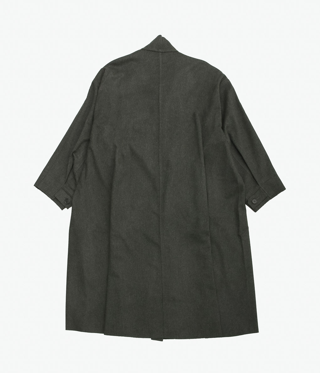 GABRIELA COLL GARMENTS ''NO.65 HEAVY WOOL OVERSIZED COAT''(GREEN)