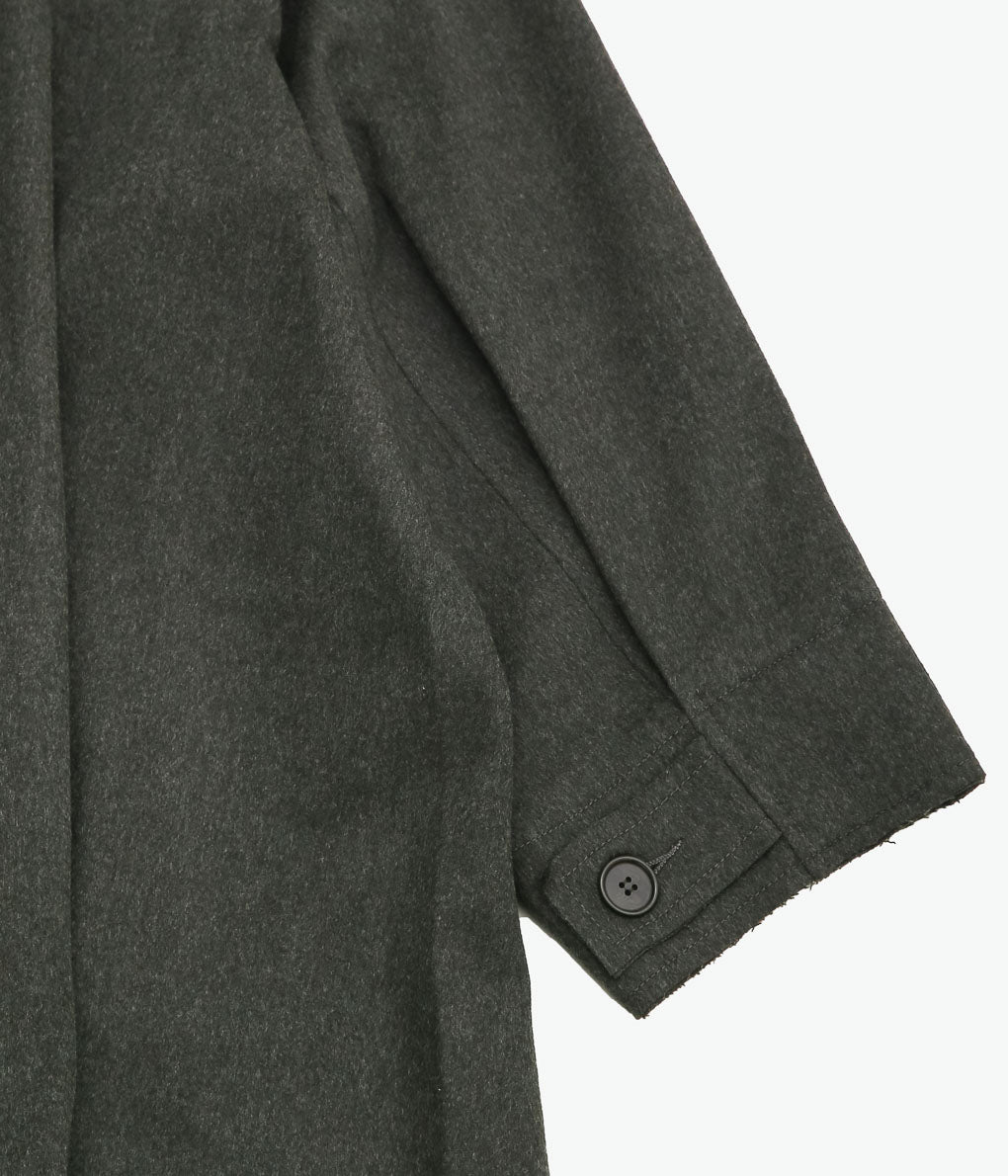 GABRIELA COLL GARMENTS ''NO.65 HEAVY WOOL OVERSIZED COAT''(GREEN)