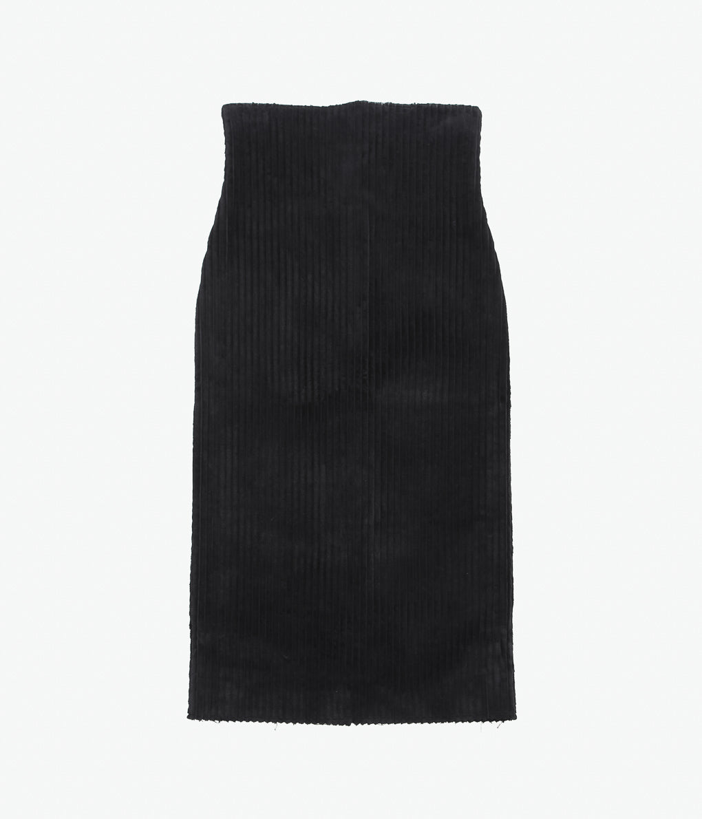 GABRIELA COLL GARMENTS ''NO.69 CORDUROY HIGH WAIST SKIRT'' (BLACK