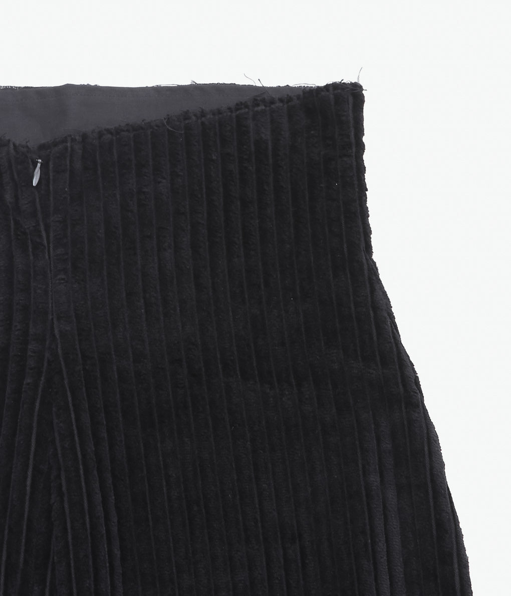 GABRIELA COLL GARMENTS ''NO.69 CORDUROY HIGH WAIST SKIRT ''(BLACK)