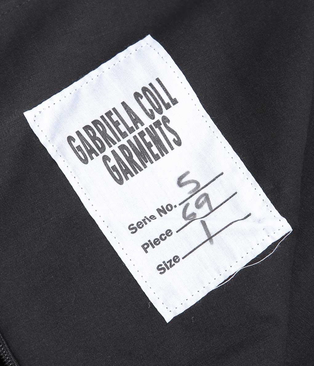 GABRIELA COLL GARMENTS ''NO.69 CORDUROY HIGH WAIST SKIRT ''(BLACK)