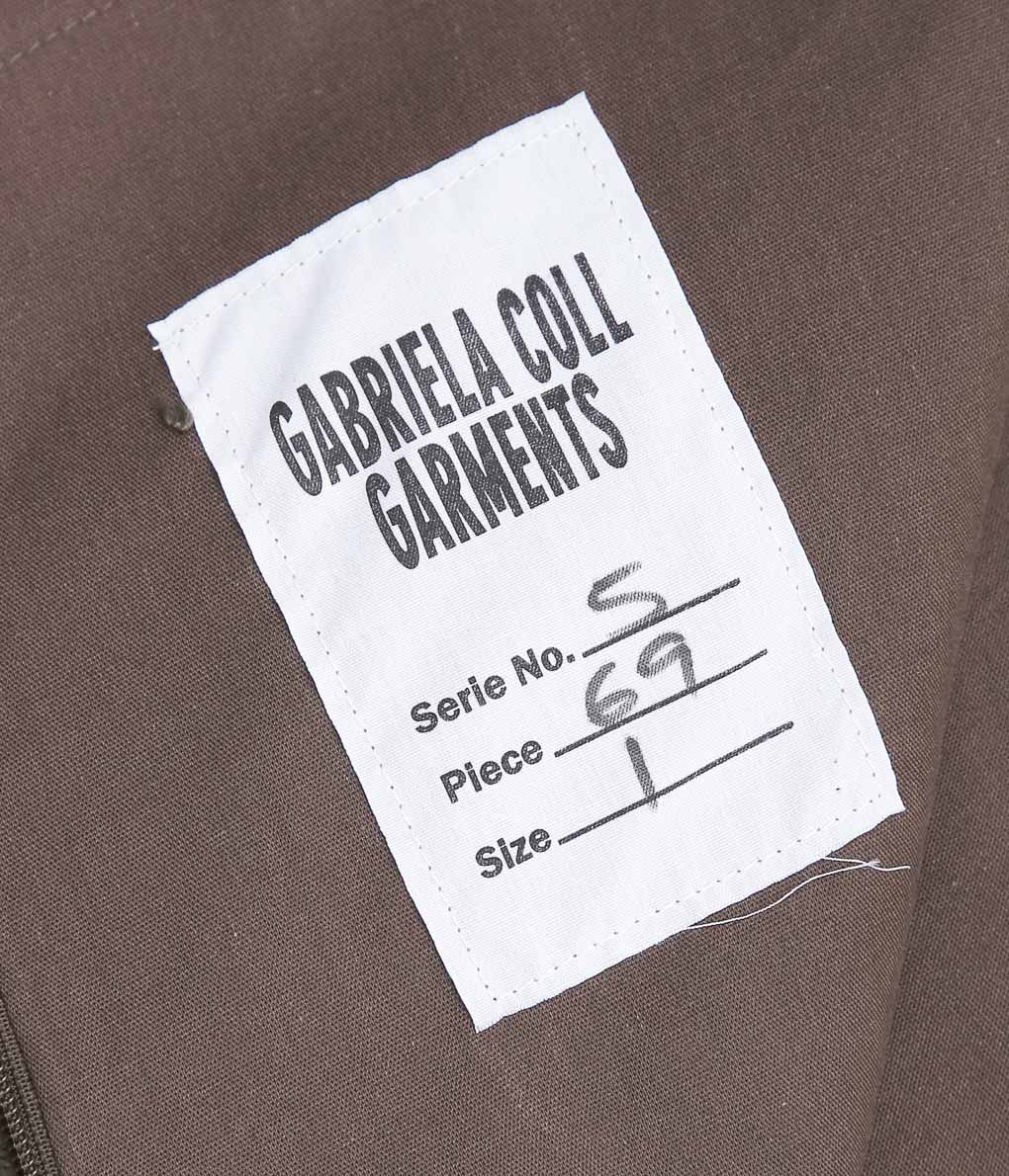 GABRIELA COLL GARMENTS ''NO.69 CORDUROY HIGH WAIST SKIRT ''(BROWN)