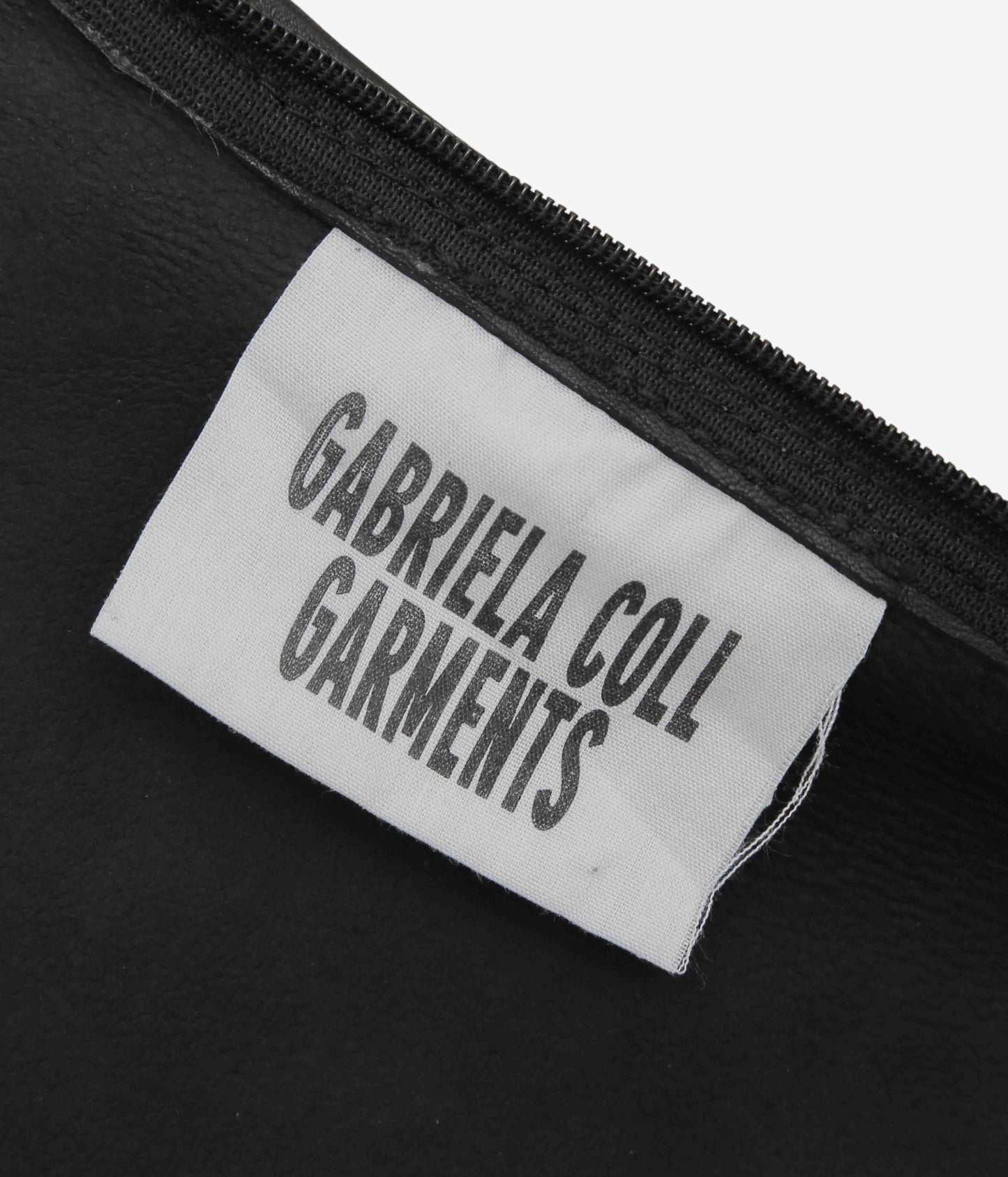 GABRIELA COLL GARMENTS "NO.69 LEATHER HIGH WAIST SKIRT" (BLACK)