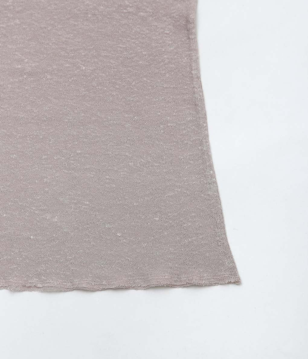 GABRIELA COLL GARMENTS ''NO.73 LINEN JERSEY TOP'' (WARM GRAY)