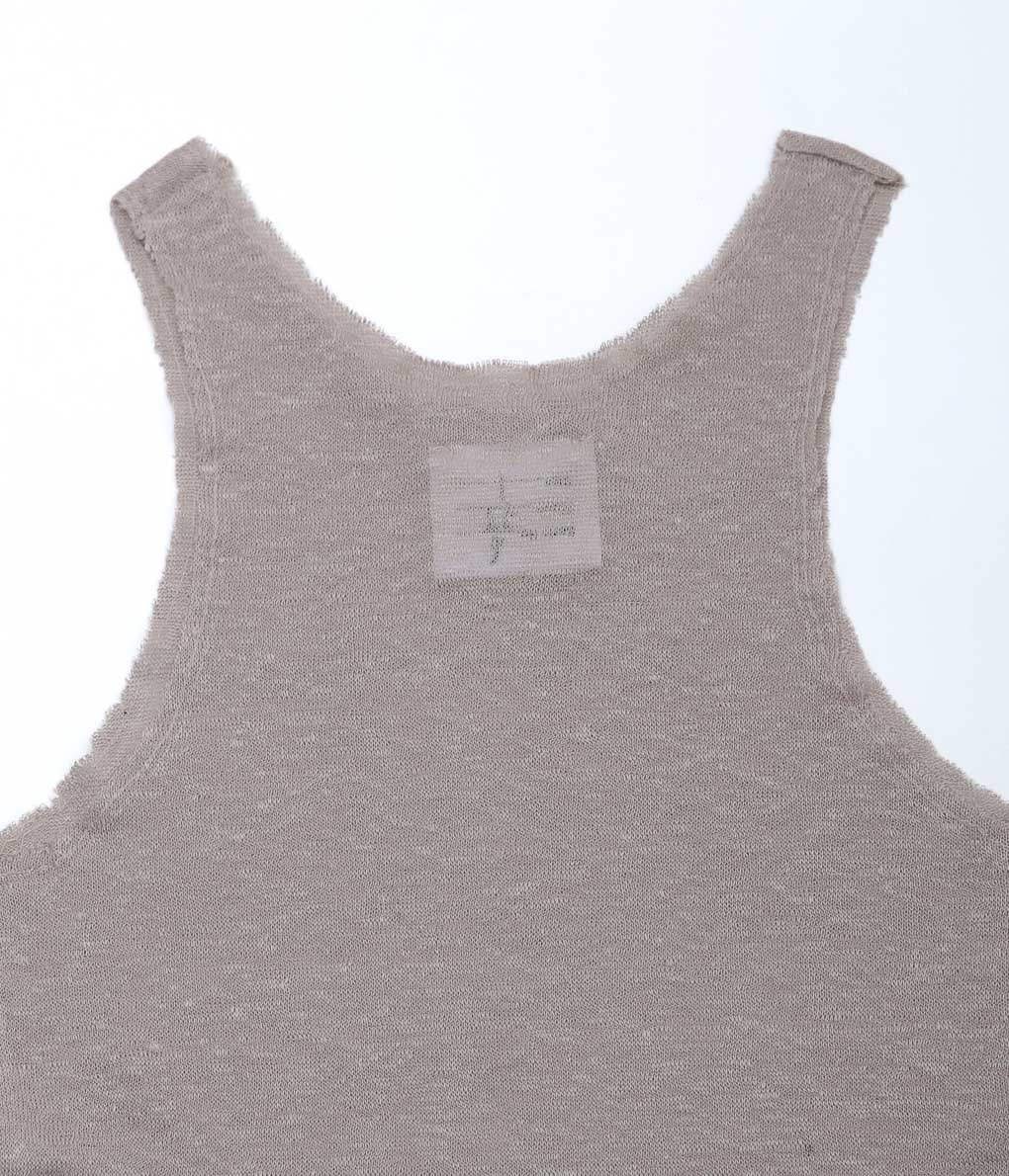 GABRIELA COLL GARMENTS ''NO.73 LINEN JERSEY TOP'' (WARM GRAY)