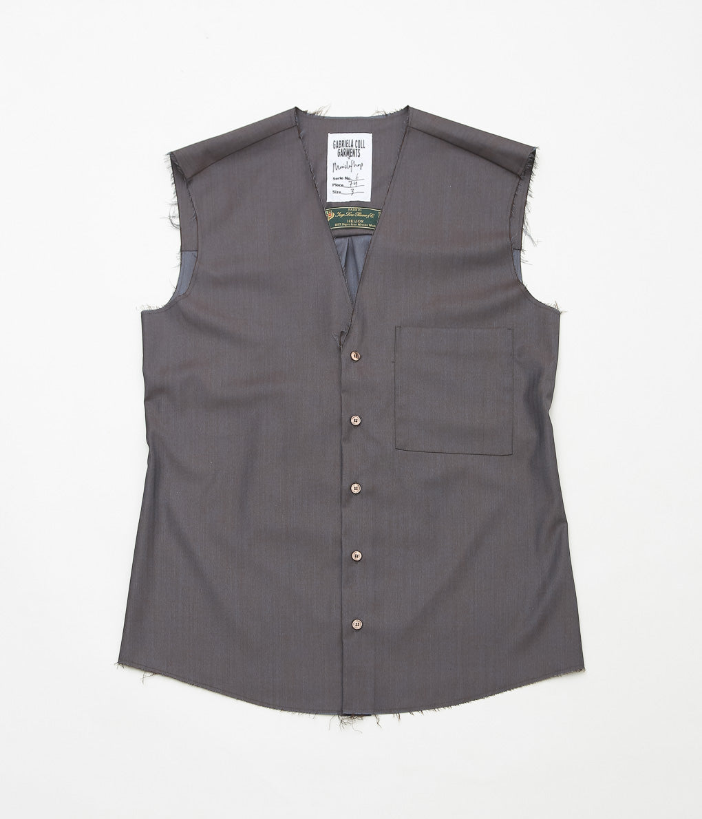 GABRIELA COLL GARMENTS ''NO.74 SPECIAL SUMMER WOOL SLEEVELESS SHIRT''