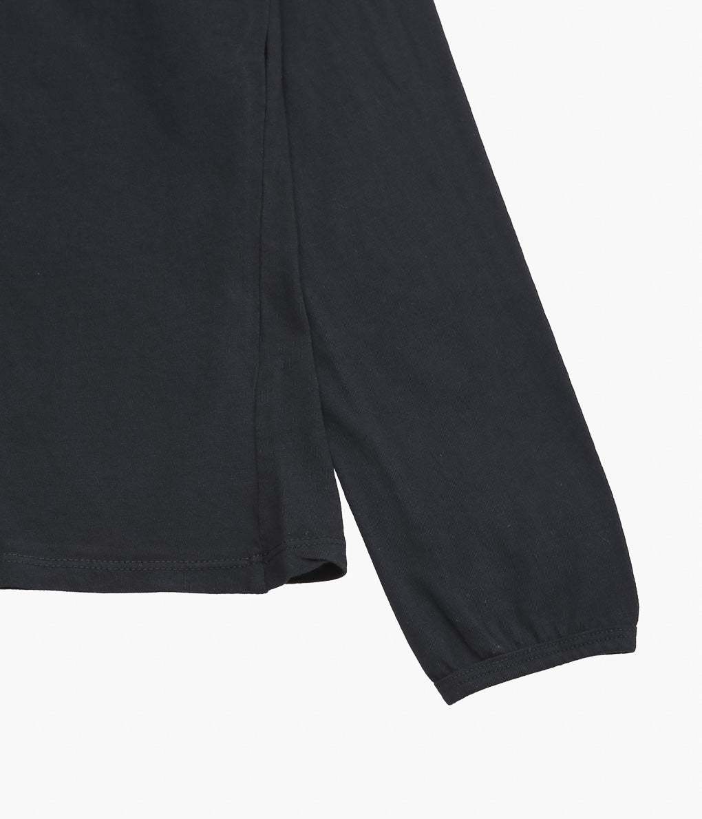 GABRIELA COLL GARMENTS ''NO.87 ORGANIC COTTON LONG SLEEVE T-SHIRT'' (BLACK)