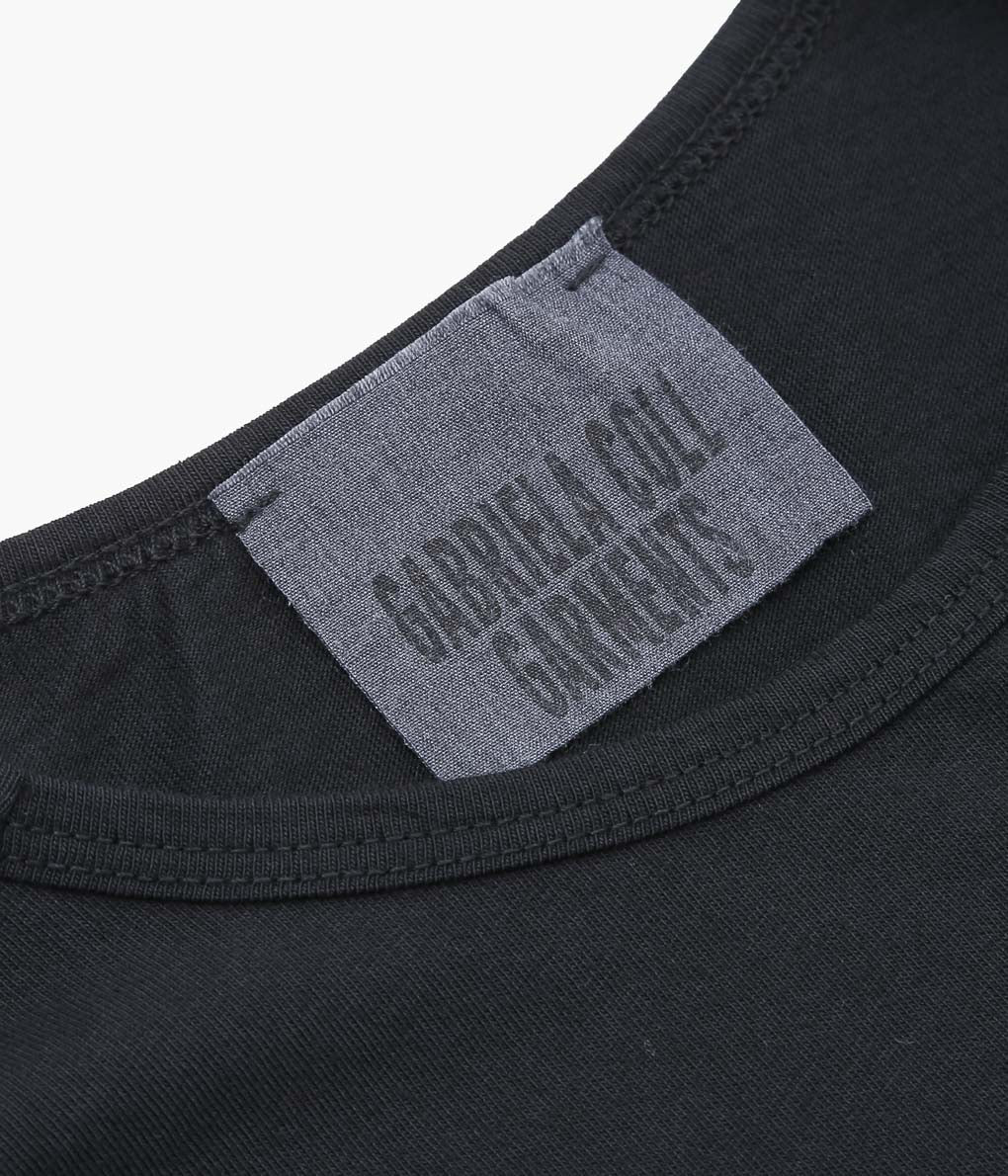 GABRIELA COLL GARMENTS ''NO.87 ORGANIC COTTON LONG SLEEVE T-SHIRT'' (BLACK)
