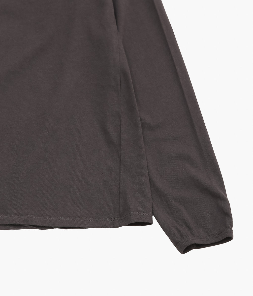 GABRIELA COLL GARMENTS ''NO.87 ORGANIC COTTON LONG SLEEVE T-SHIRT'' (BROWN)