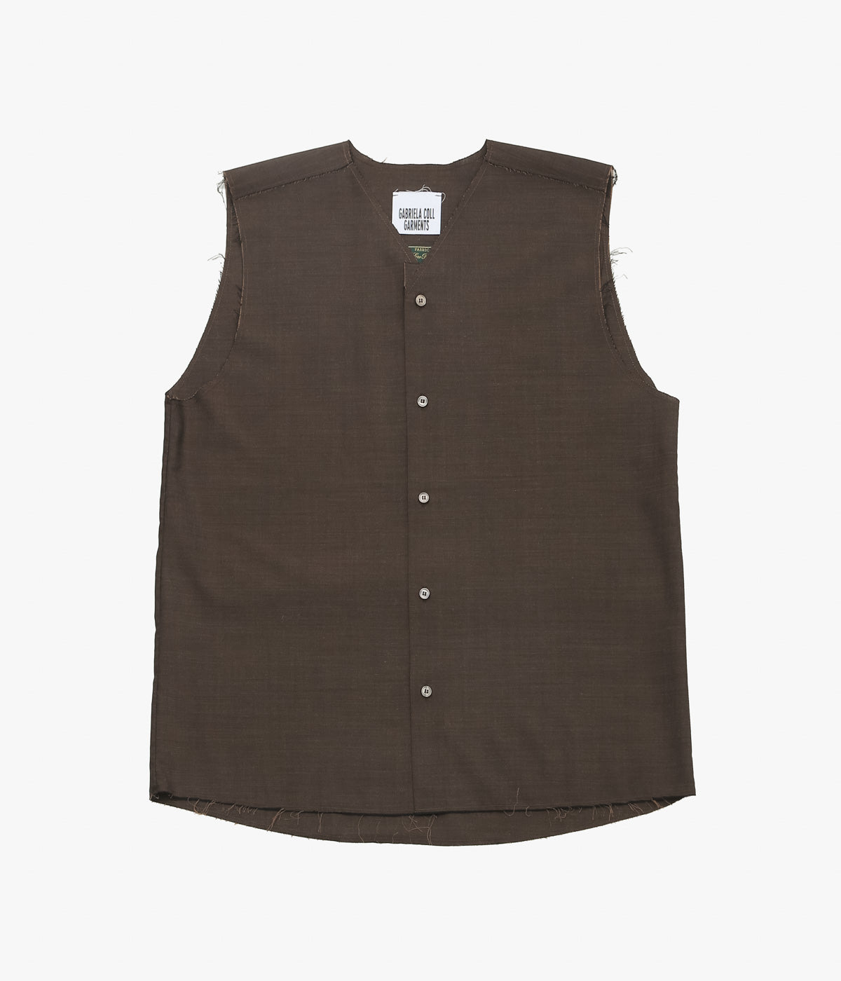 GABRIELA COLL GARMENTS ''NO.272 SUMMER WOOL SLEEVELESS SHIRT