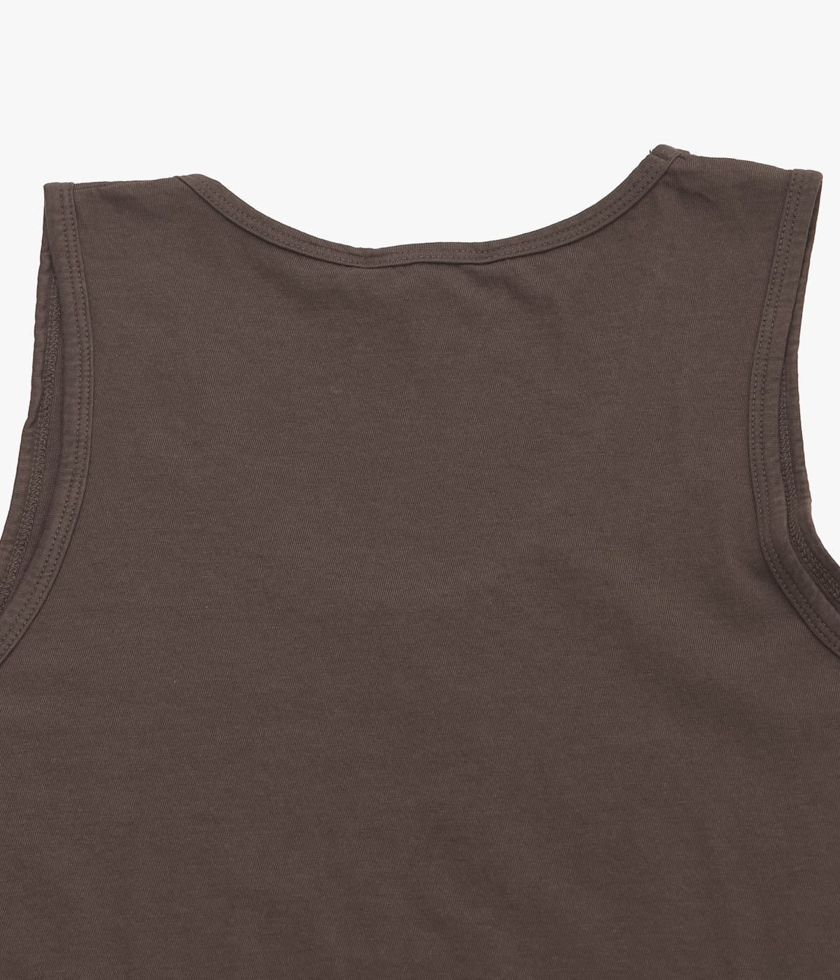 GABRIELA COLL GARMENTS ''NO.326 ORGANIC COTTON TANK TOP''(BROWN)