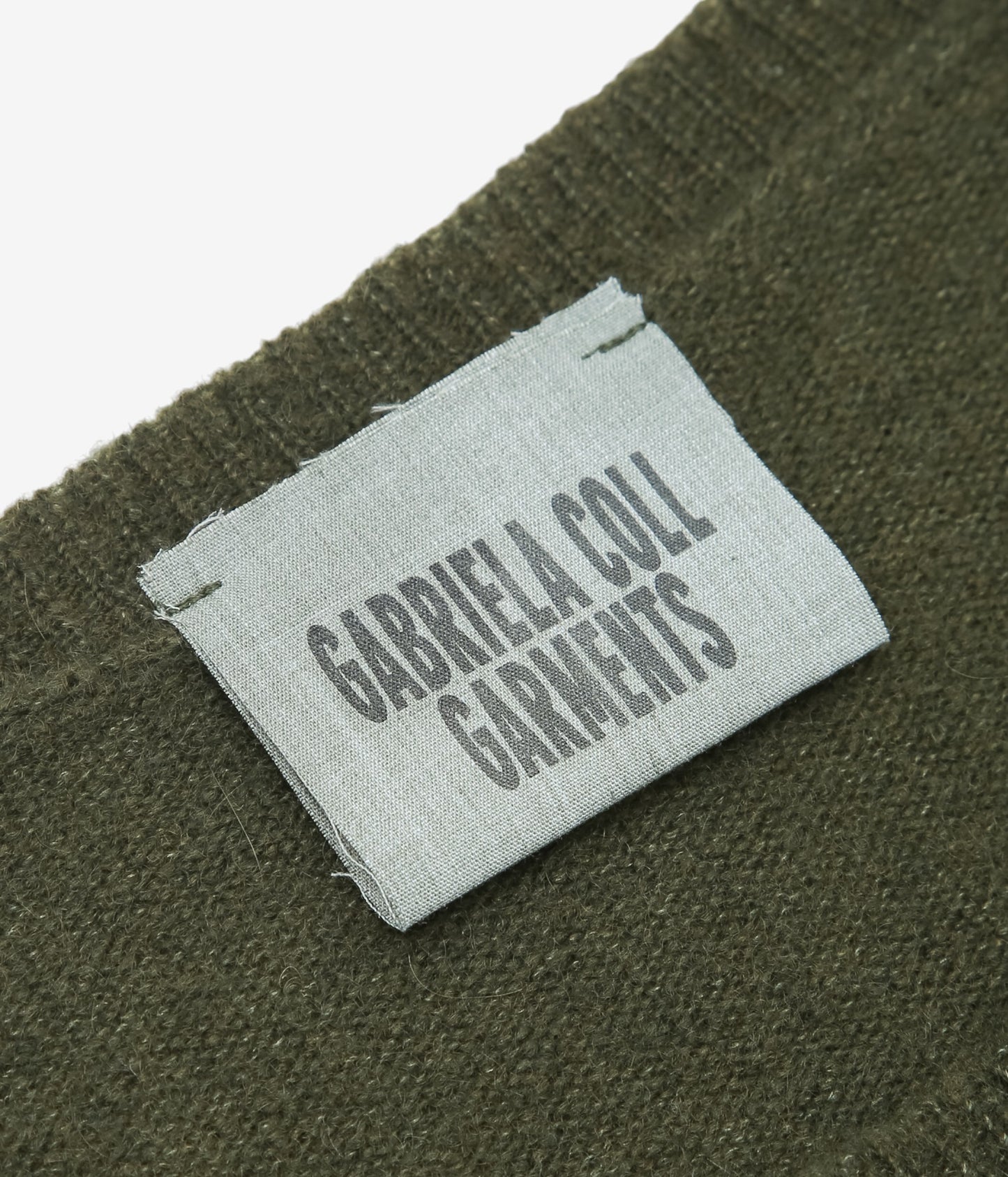 GABRIELA COLL GARMENTS ''NO.344 CASHMERE SILK PULLOVER'' (DARK GREEN)