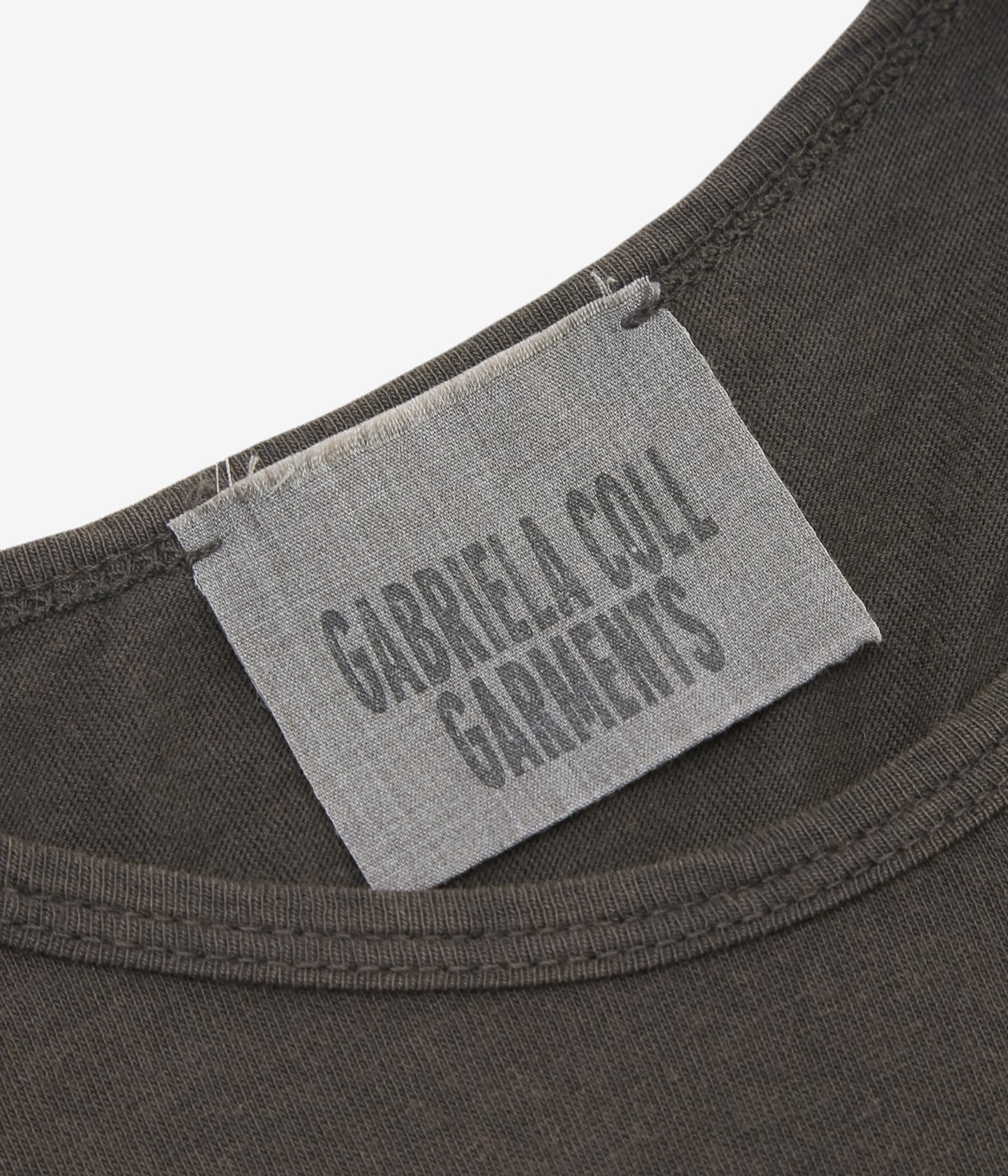 GABRIELA COLL GARMENTS ''NO.87 ORGANIC COTTON LONGSLEEVE T-SHIRT'' (BROWN)