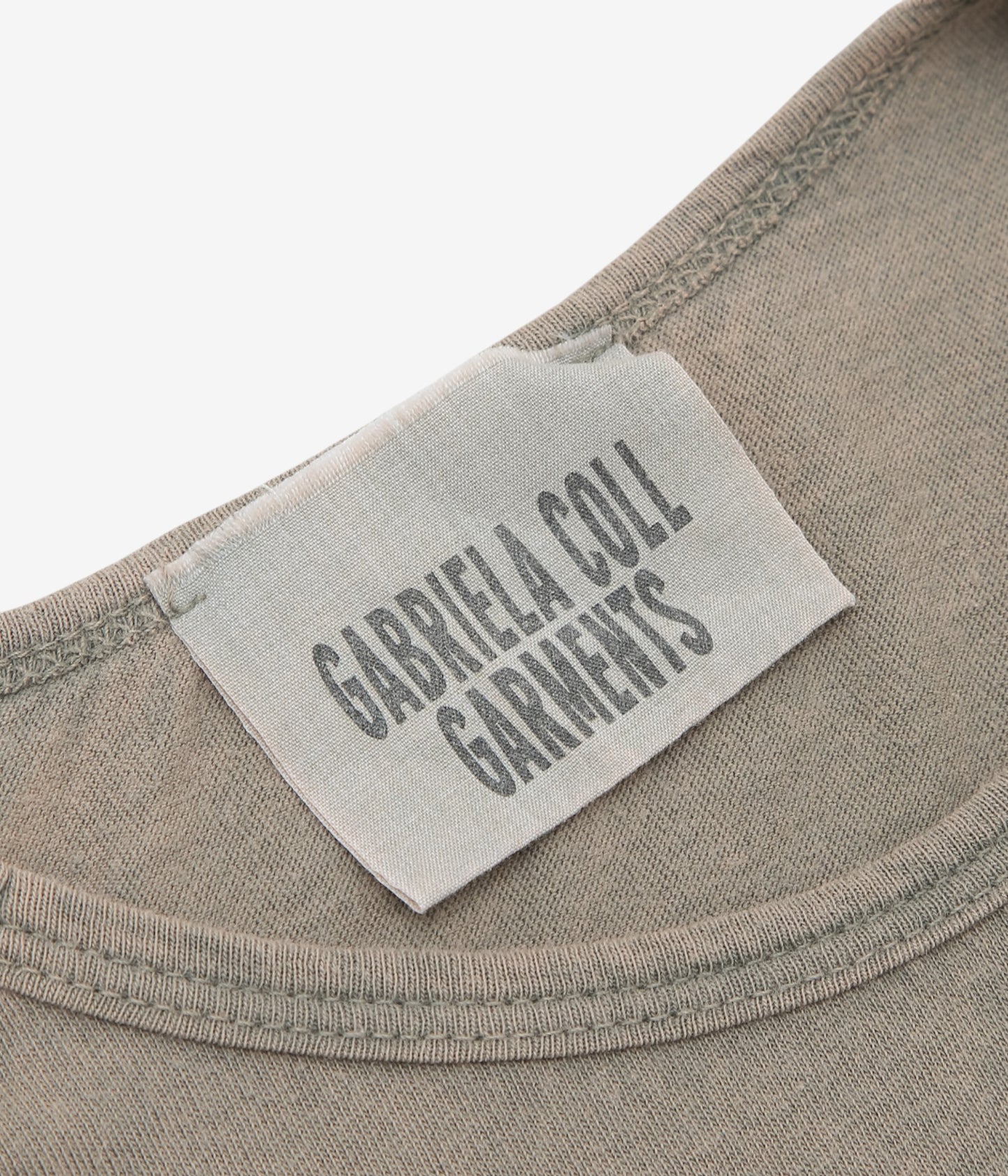 GABRIELA COLL GARMENTS ''NO.87 ORGANIC COTTON LONGSLEEVE T-SHIRT'' (DUST)