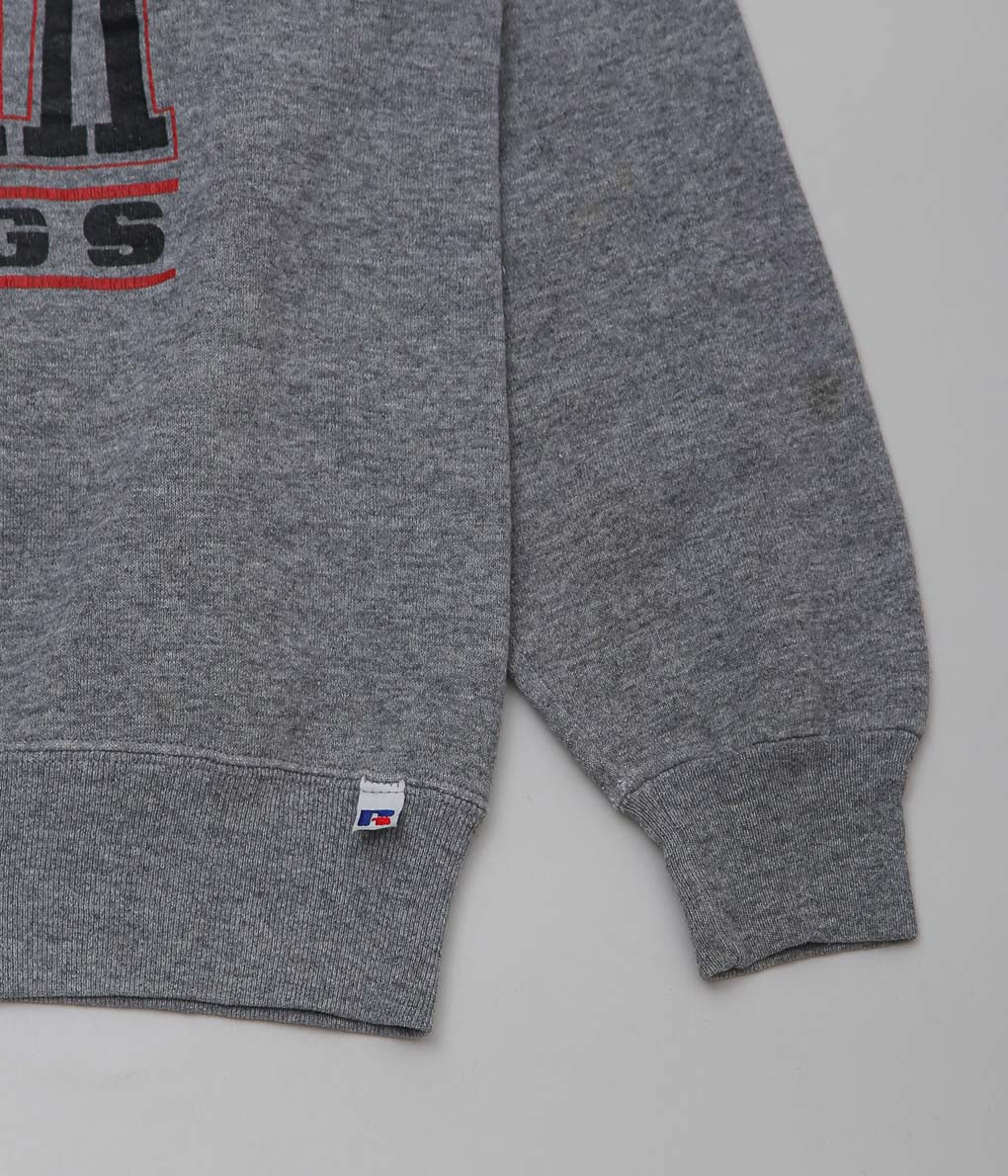 USED&VINTAGE ''RUSSELL "GEORGIA BULLDOGS" SWEATSHIRT'' (GRAY)