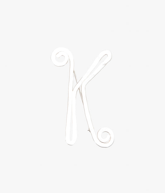 GEORGIA O'KEEFFE MUSEUM ''GEORGIA O'KEEFFE BROOCH "K"'' (SILVER)