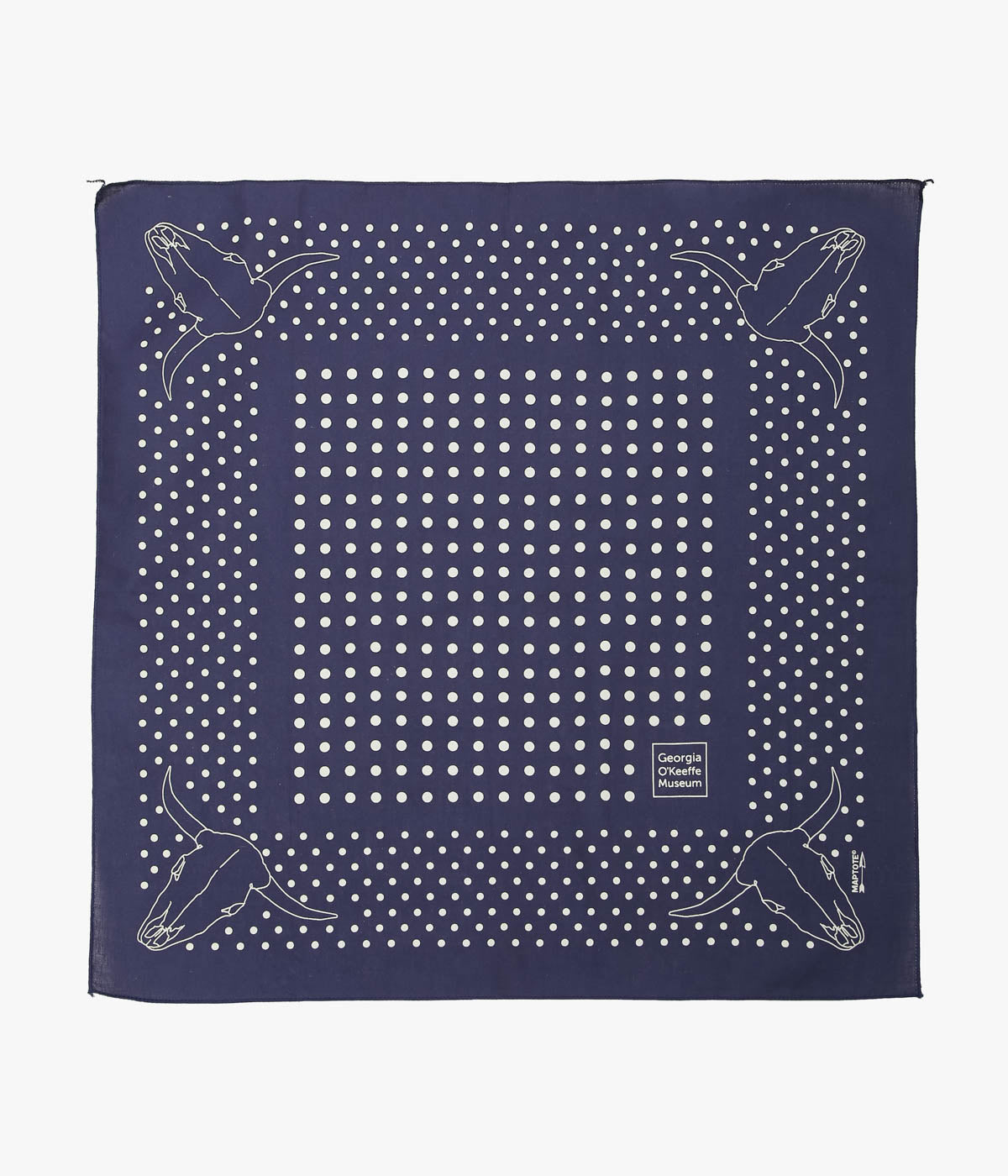GEORGIA O'KEEFFE MUSEUM ''GEORGIA O'KEEFFE MUSEUM BANDANA'' (NAVY)