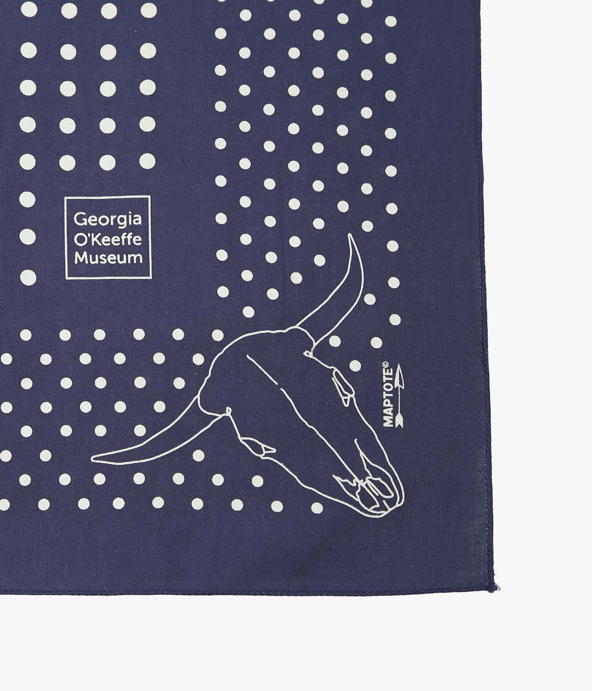 GEORGIA O'KEEFFE MUSEUM ''GEORGIA O'KEEFFE MUSEUM BANDANA'' (NAVY)