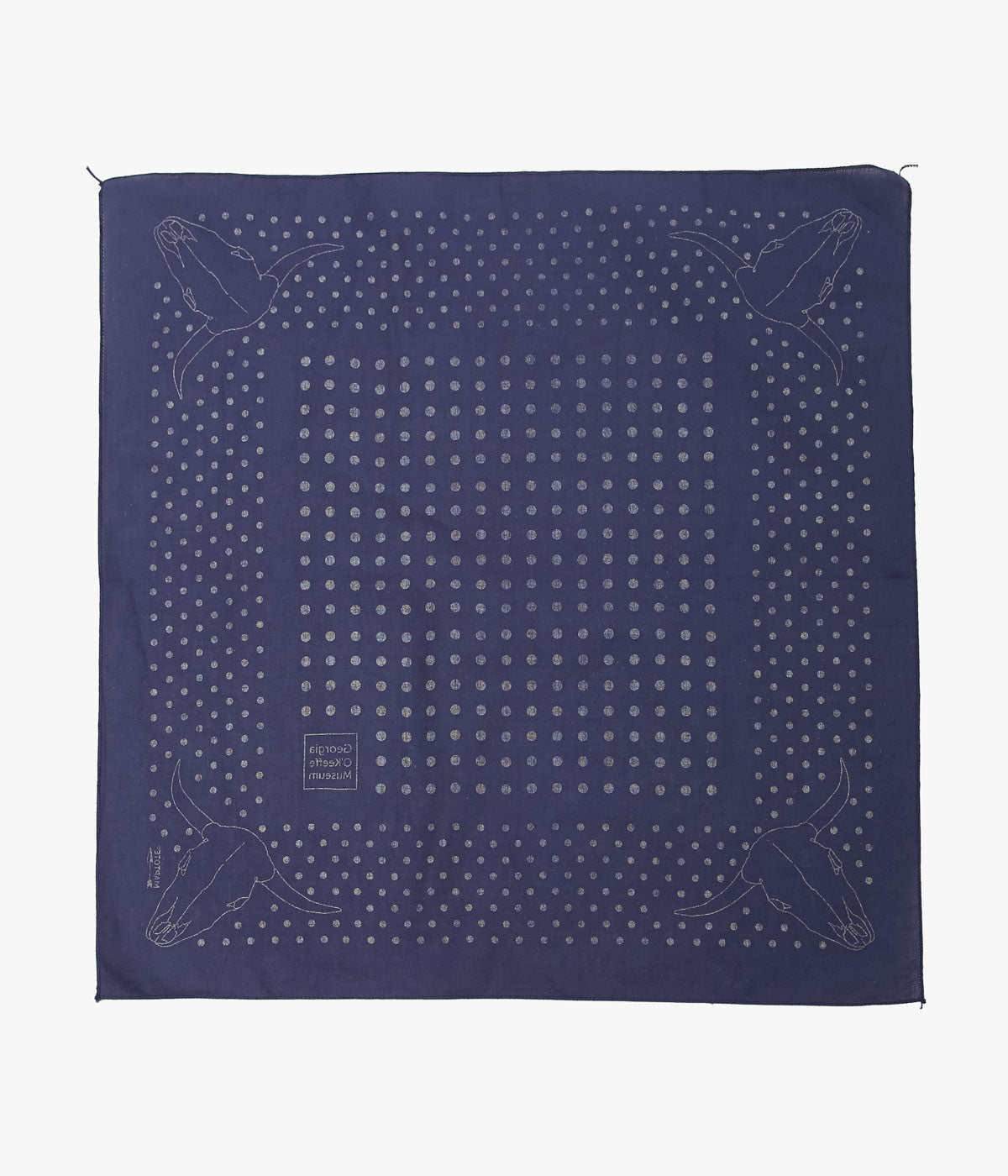 GEORGIA O'KEEFFE MUSEUM ''GEORGIA O'KEEFFE MUSEUM BANDANA'' (NAVY)