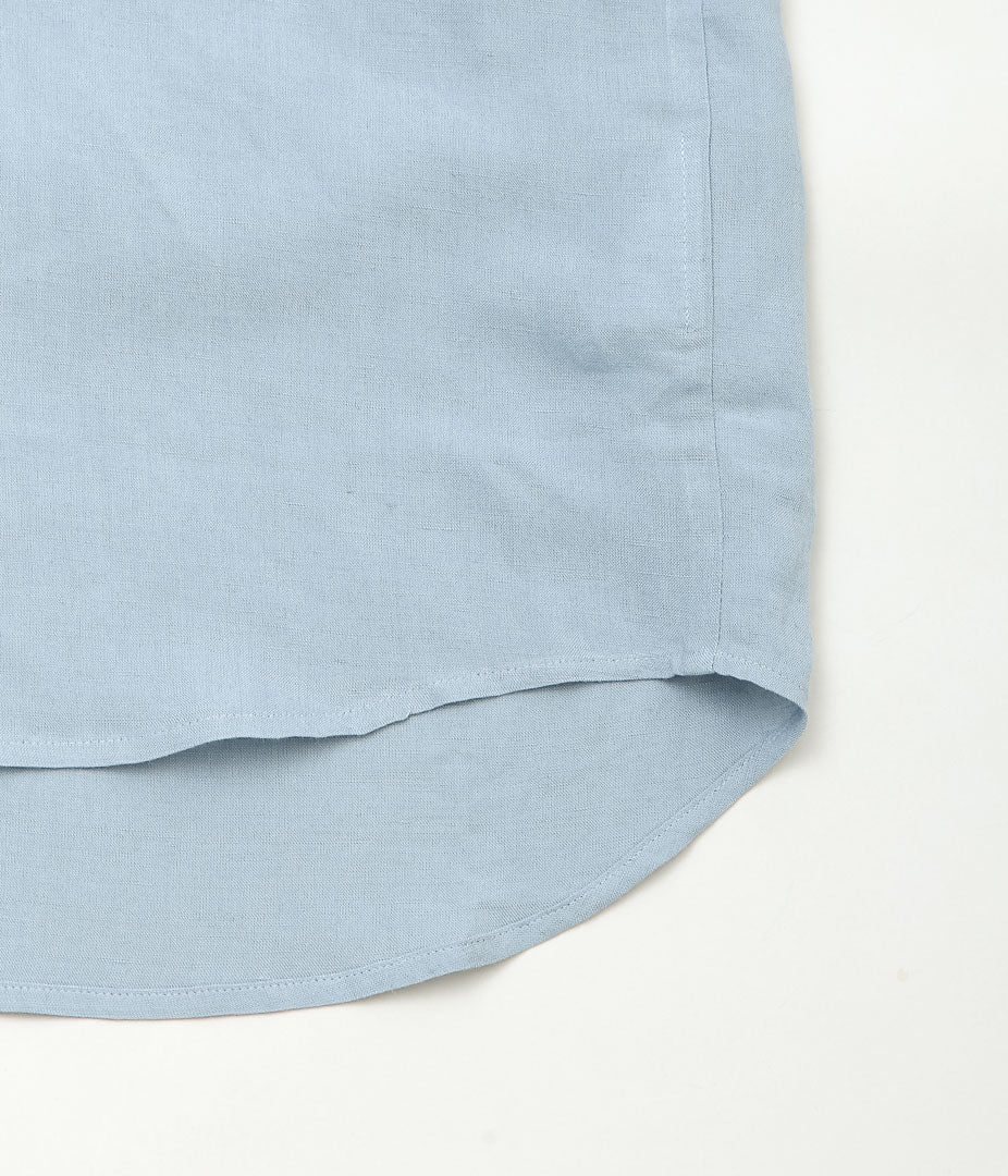 GORSCH ''BAMBOO LINEN DOUBLE SHORT SLEEVE SHIRT'' (BABY BLUE)