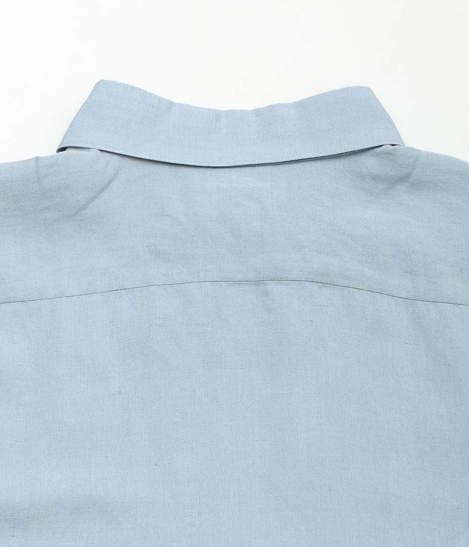GORSCH ''BAMBOO LINEN DOUBLE SHORT SLEEVE SHIRT'' (BABY BLUE)