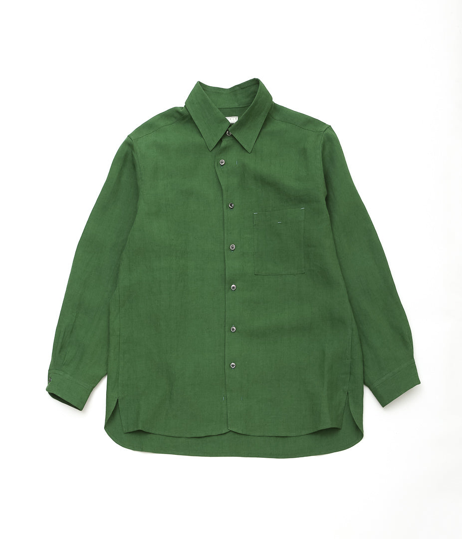 GORSCH ''BELGIUM LINEN COLLAR SHIRT'' (GREEN)