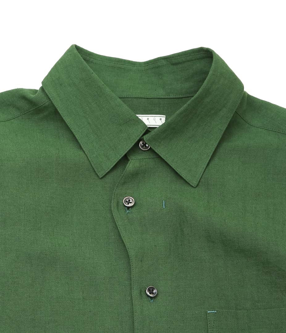 GORSCH ''BELGIUM LINEN COLLAR SHIRT'' (GREEN)