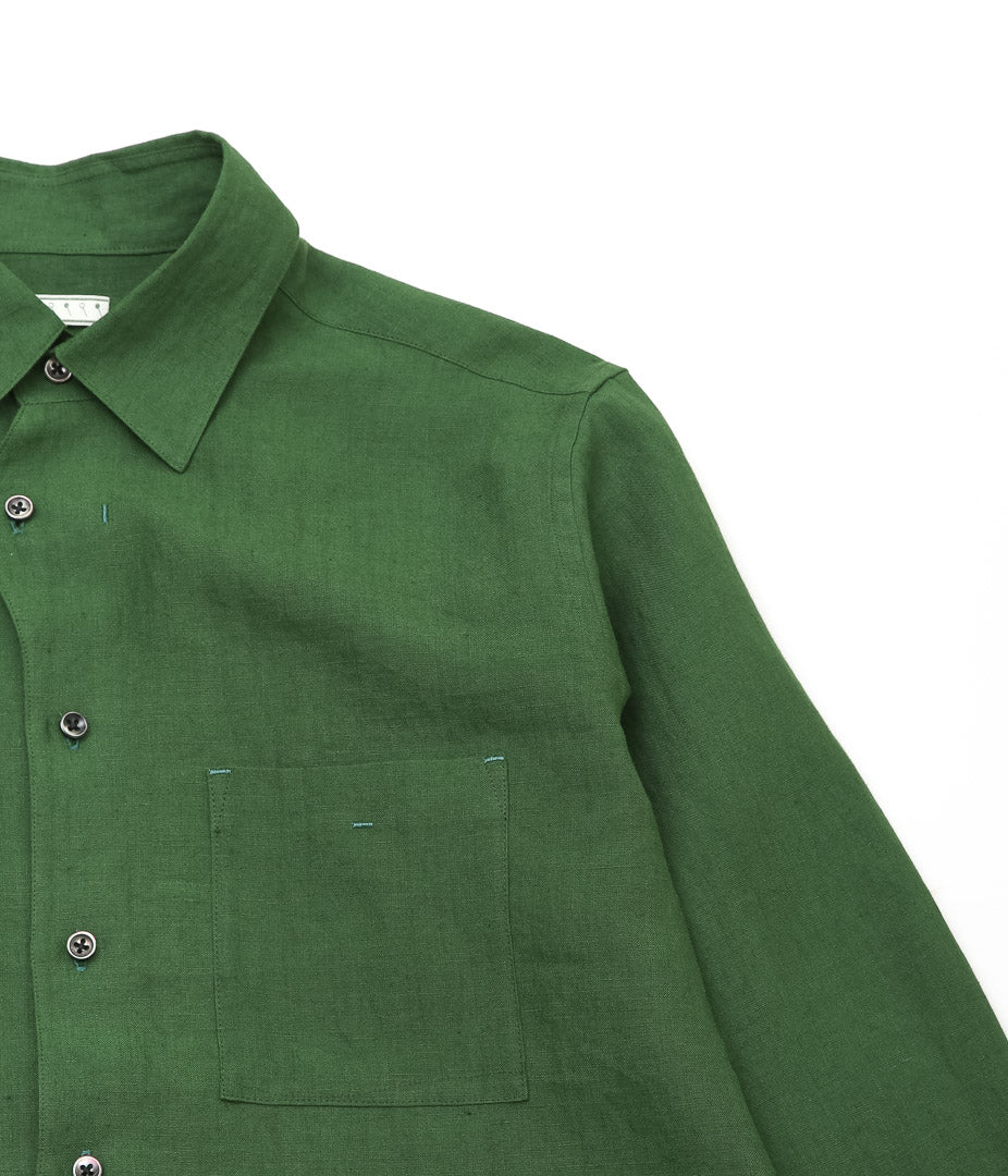 GORSCH ''BELGIUM LINEN COLLAR SHIRT'' (GREEN)