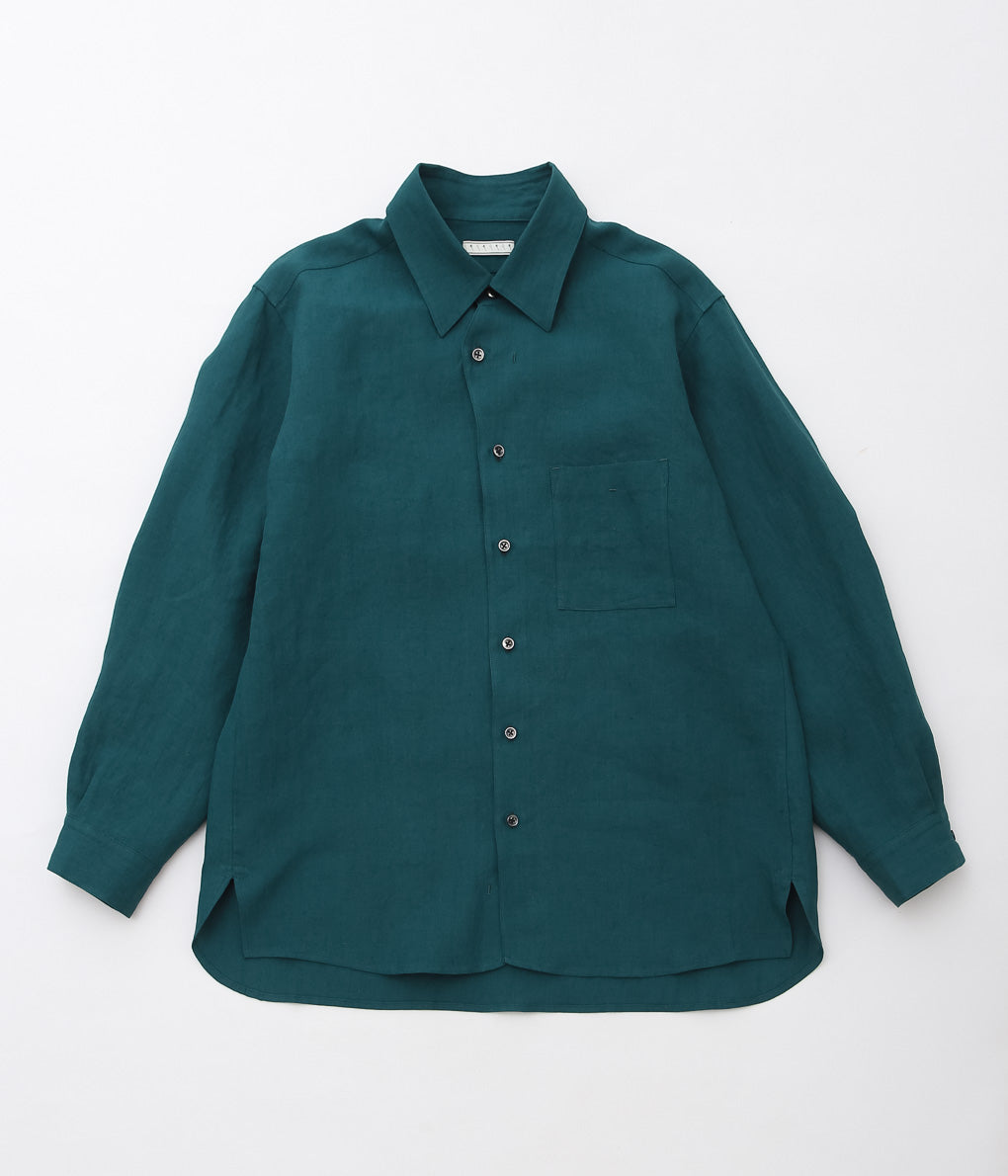GORSCH ''BELGIUM LINEN COLLAR SHIRT'' (VERDIGRIS)