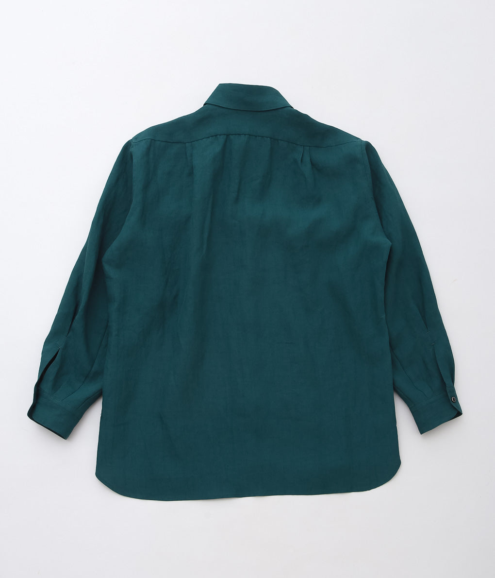 GORSCH ''BELGIUM LINEN COLLAR SHIRT'' (VERDIGRIS)