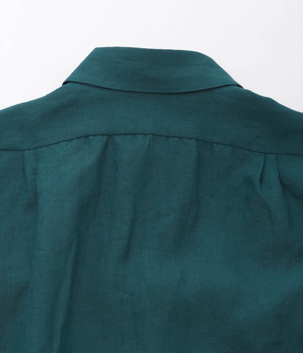 GORSCH ''BELGIUM LINEN COLLAR SHIRT'' (VERDIGRIS)