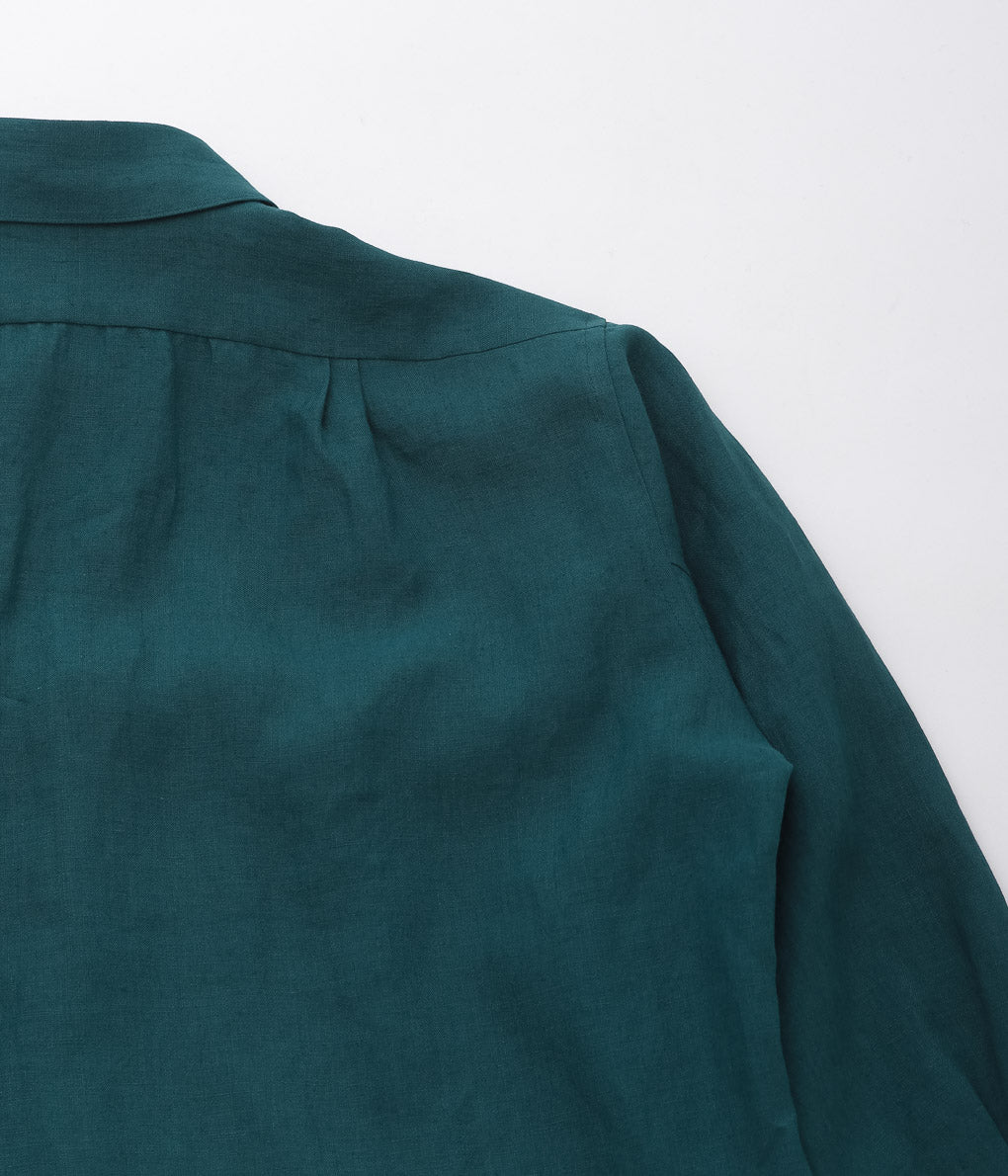 GORSCH ''BELGIUM LINEN COLLAR SHIRT'' (VERDIGRIS)