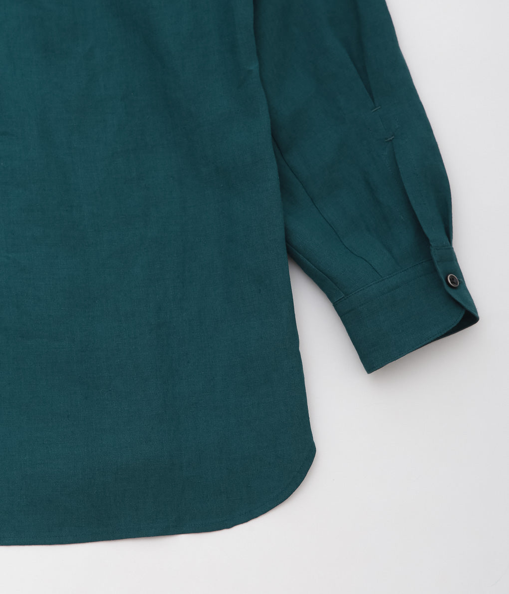 GORSCH ''BELGIUM LINEN COLLAR SHIRT'' (VERDIGRIS)