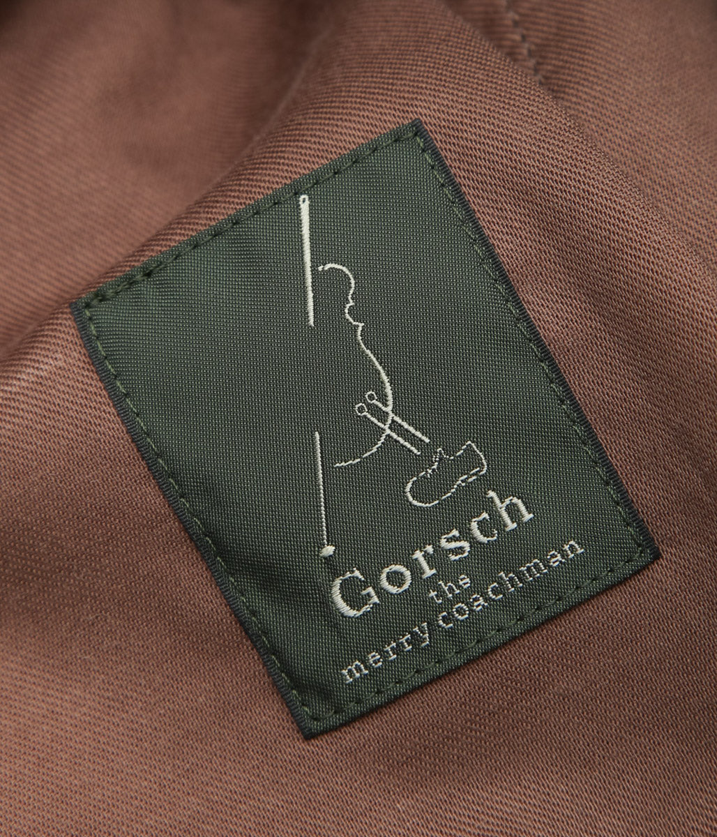GORSCH ''BRUSHED RAMIE LINEN WOOL EASY TROUSERS'' (CHARCOAL)