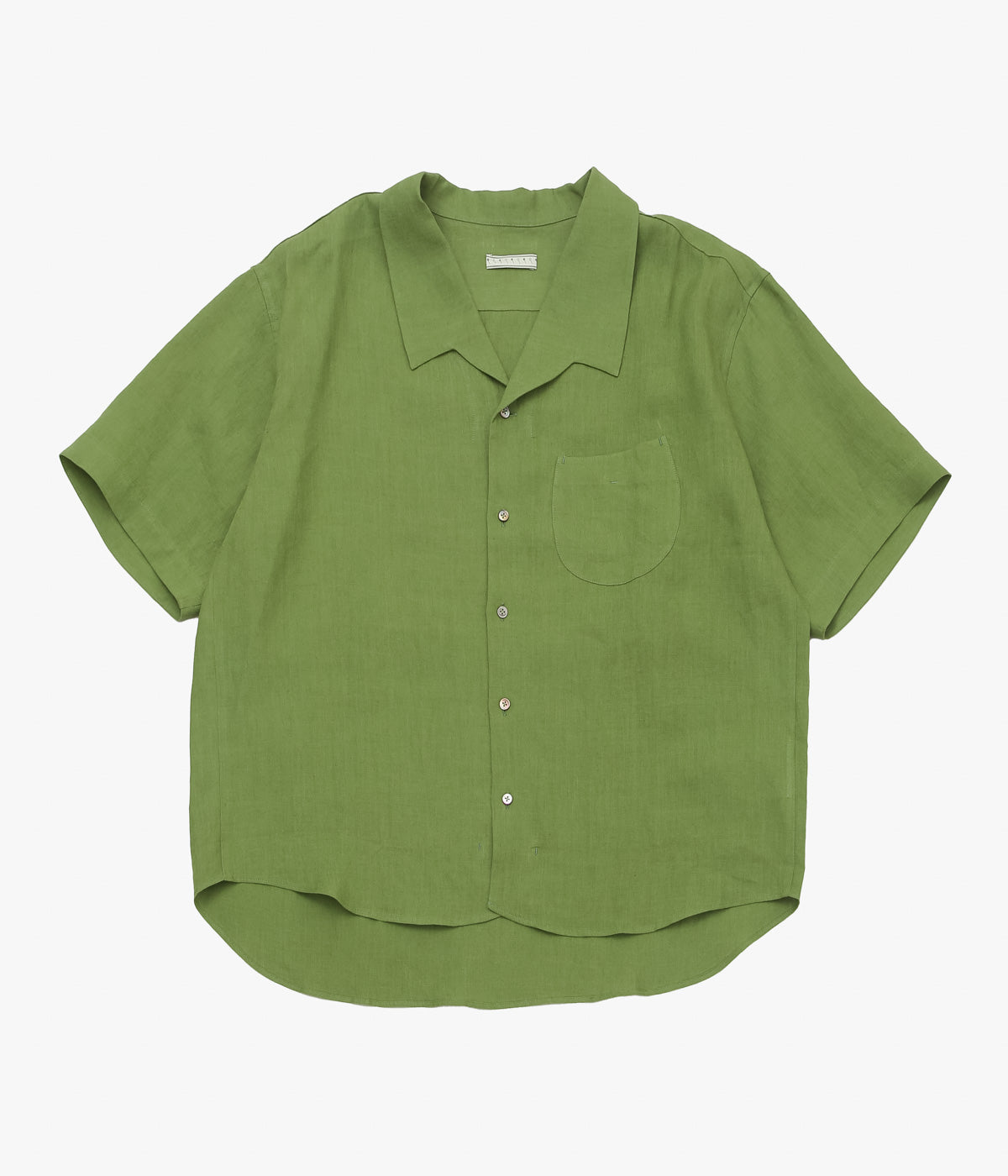 トップス Gorsch Open collar short sleeve shirt GORSCH ''EUROPIAN LINEN WIDE OPEN COLLAR SHORT SLEEVE SHIRT