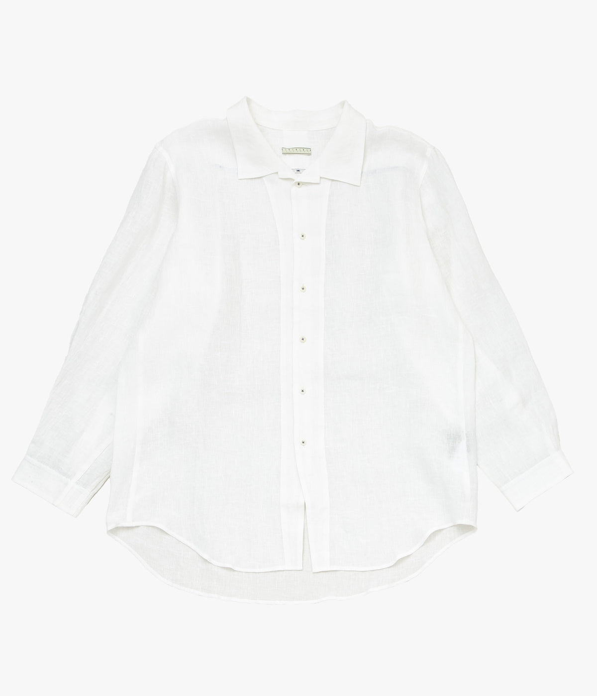 GORSCH ''FRENCH LINEN BREATH COLLAR SHIRT'' (OFF WHITE) – THE