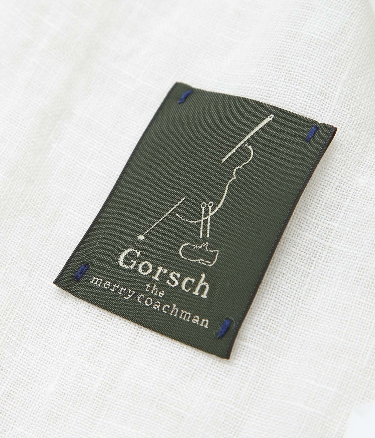 GORSCH ''FRENCH LINEN BREATH COLLAR SHIRT'' (OFF WHITE)