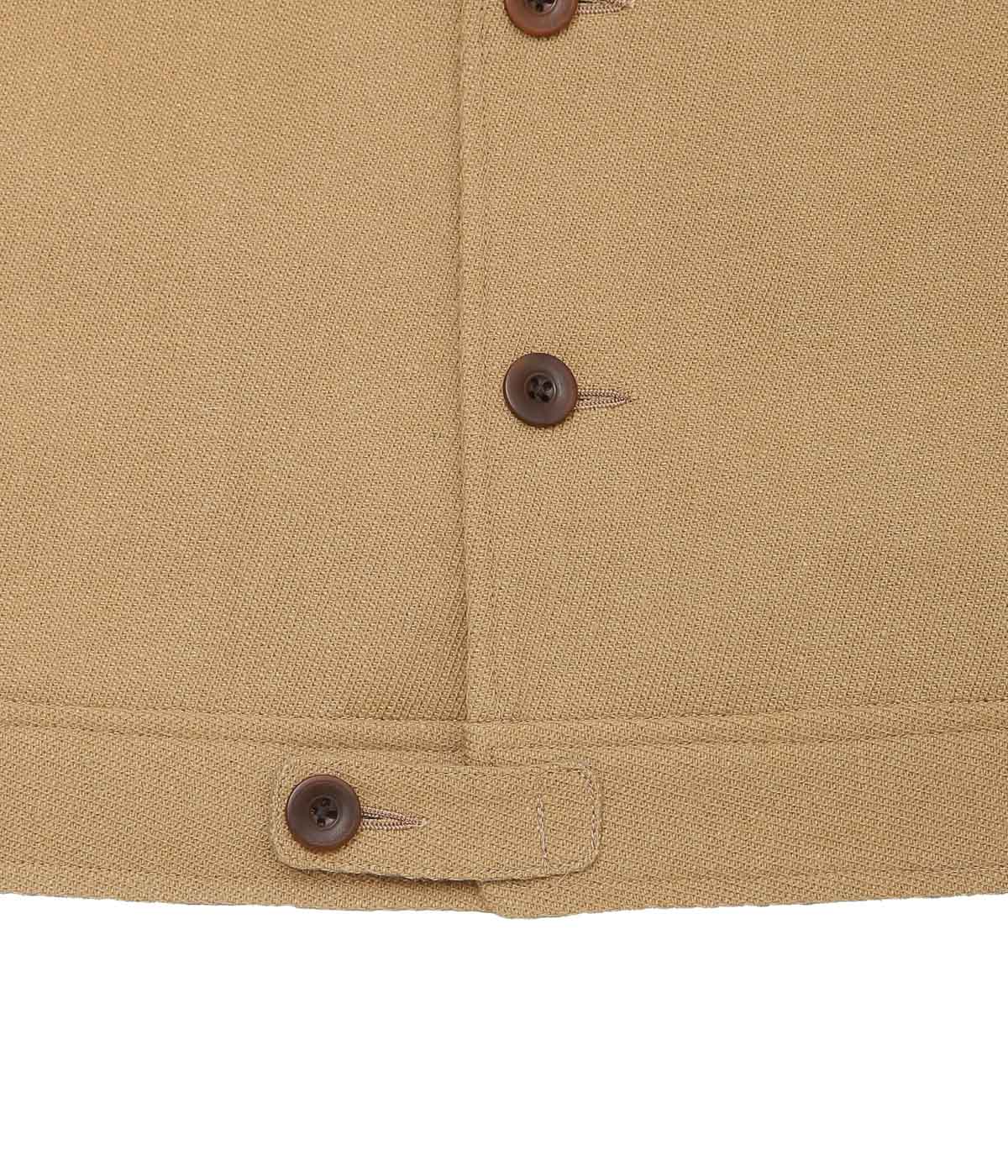 GORSCH ''VINTAGE HERRINGBONE WOOL CROPPED JACKET'' (CAMEL)