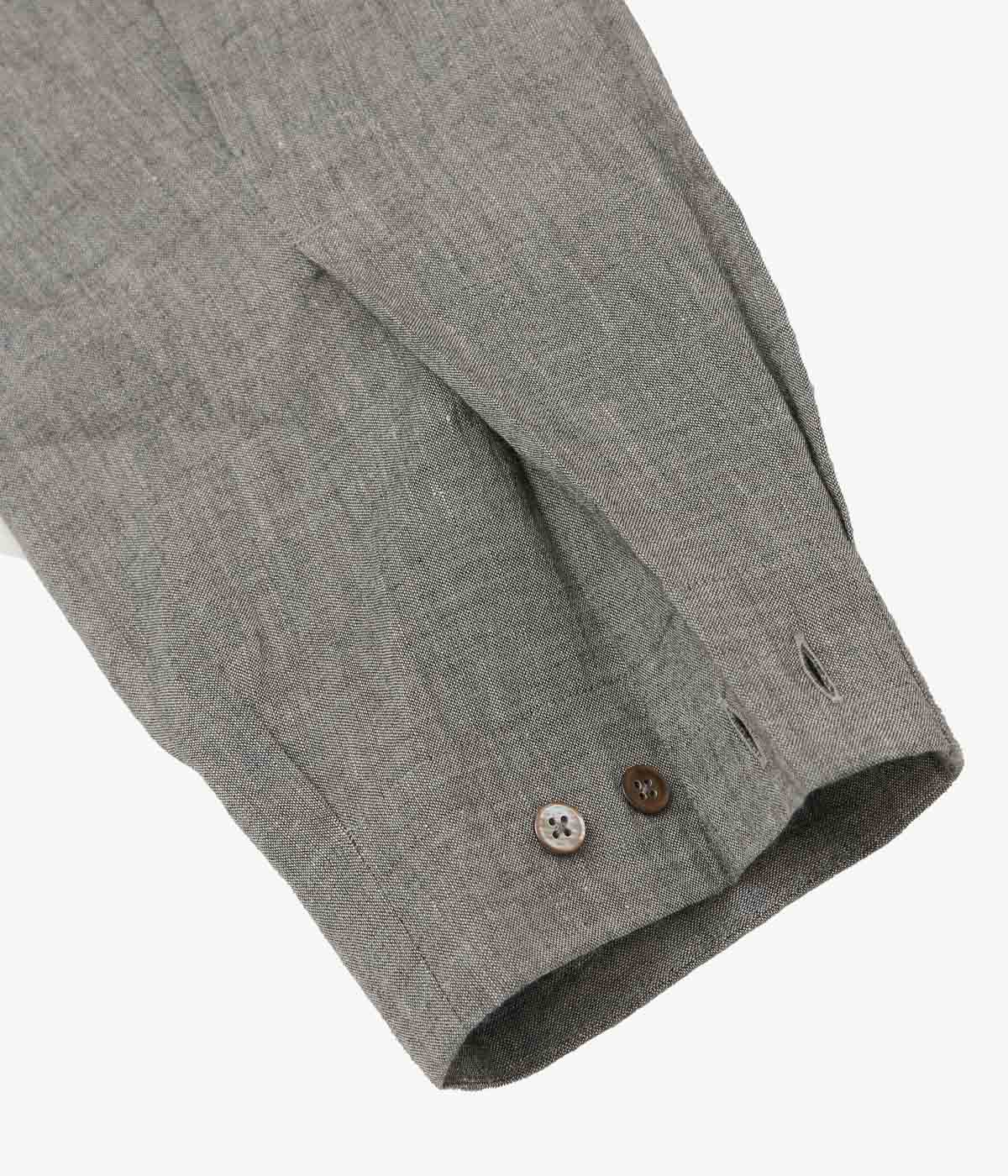 GORSCH ''YAK MIXED L/C BREATH COLLAR SHIRT'' (DARK GREY)