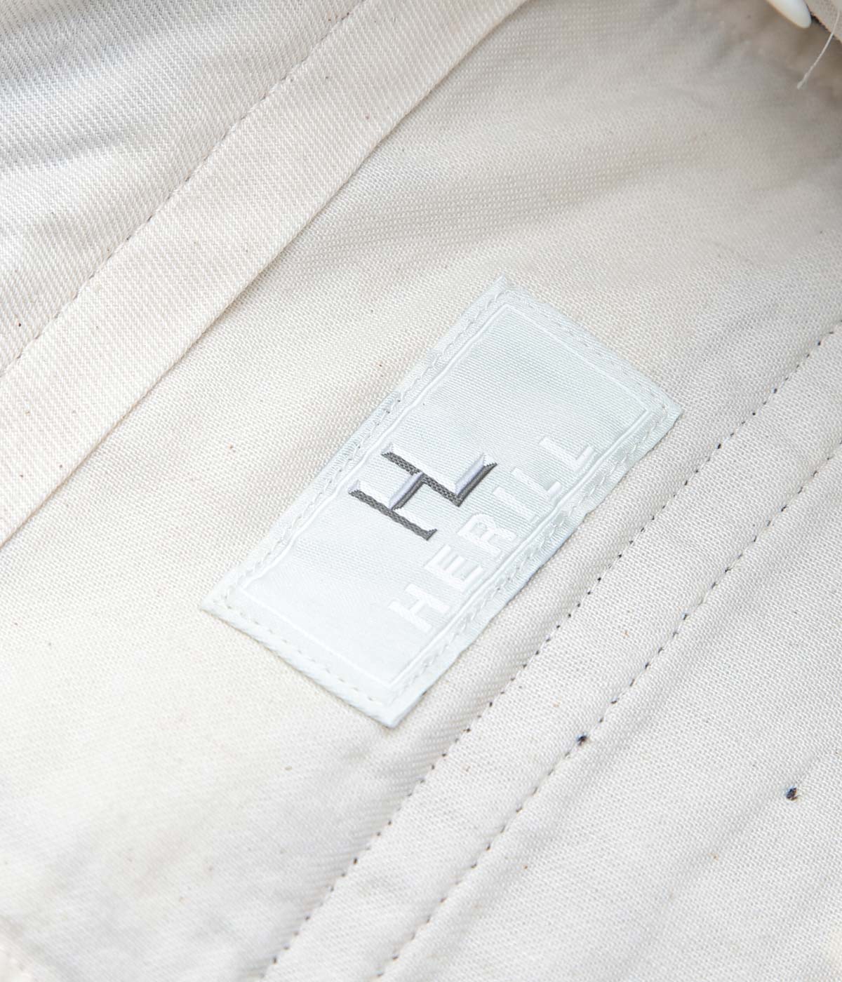 HERILL ''BLACKCHAMBRAY WORKPANTS'' (BLACK)