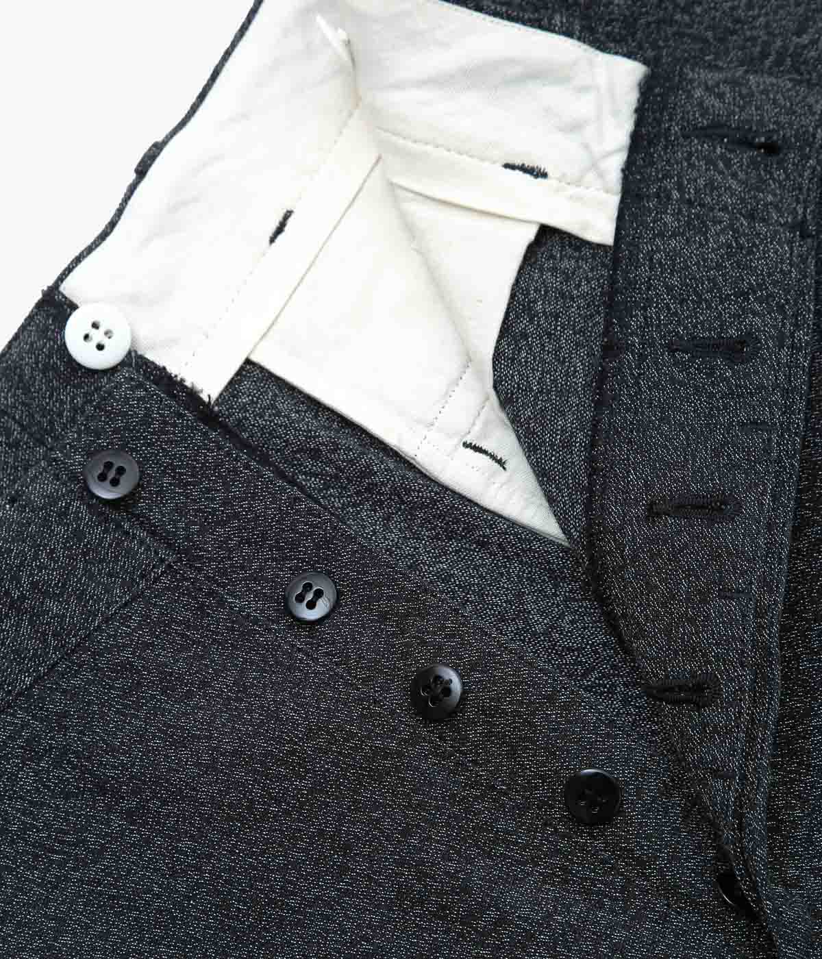 HERILL ''BLACKCHAMBRAY WORKPANTS'' (BLACK)