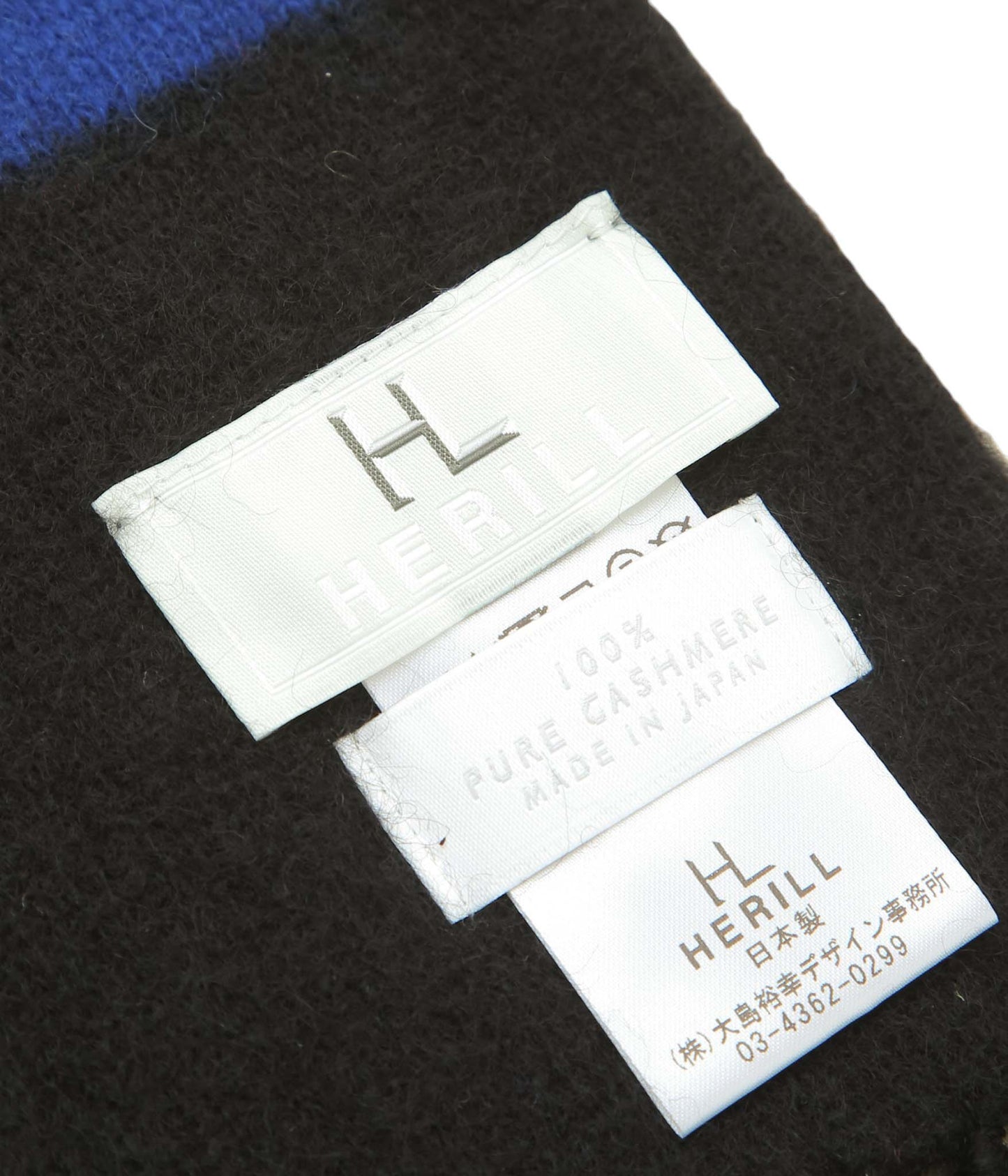 HERILL ''CASHMEREMUFFLER'' (BLACK)