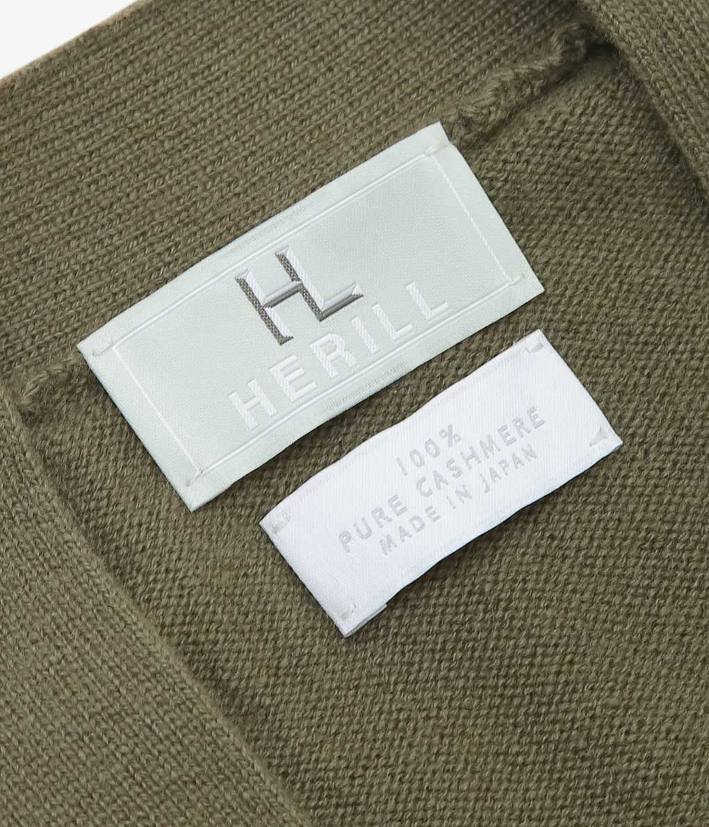 HERILL ''GOLDENCASH CARDIGAN'' (KHAKI)