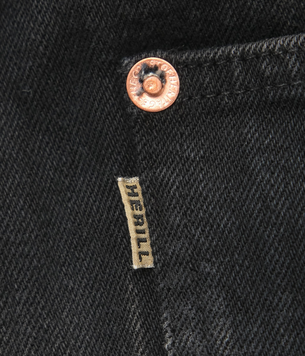 HERILL ''ISLAND DENIM XX JEANS'' (BLACK VINTAGE WORM)