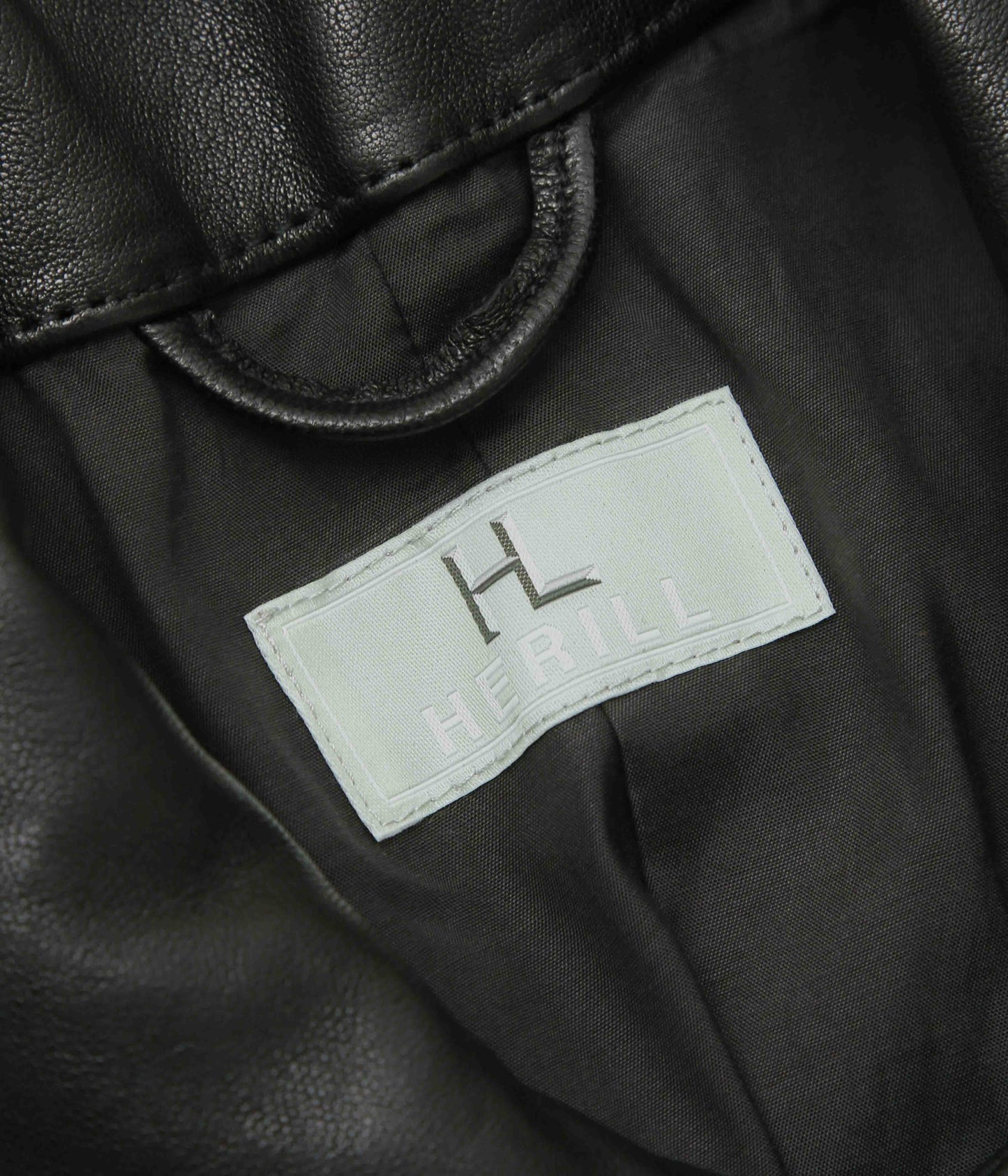 HERILL 'LAMBLEATHER CAR JACKET' (BLACK)