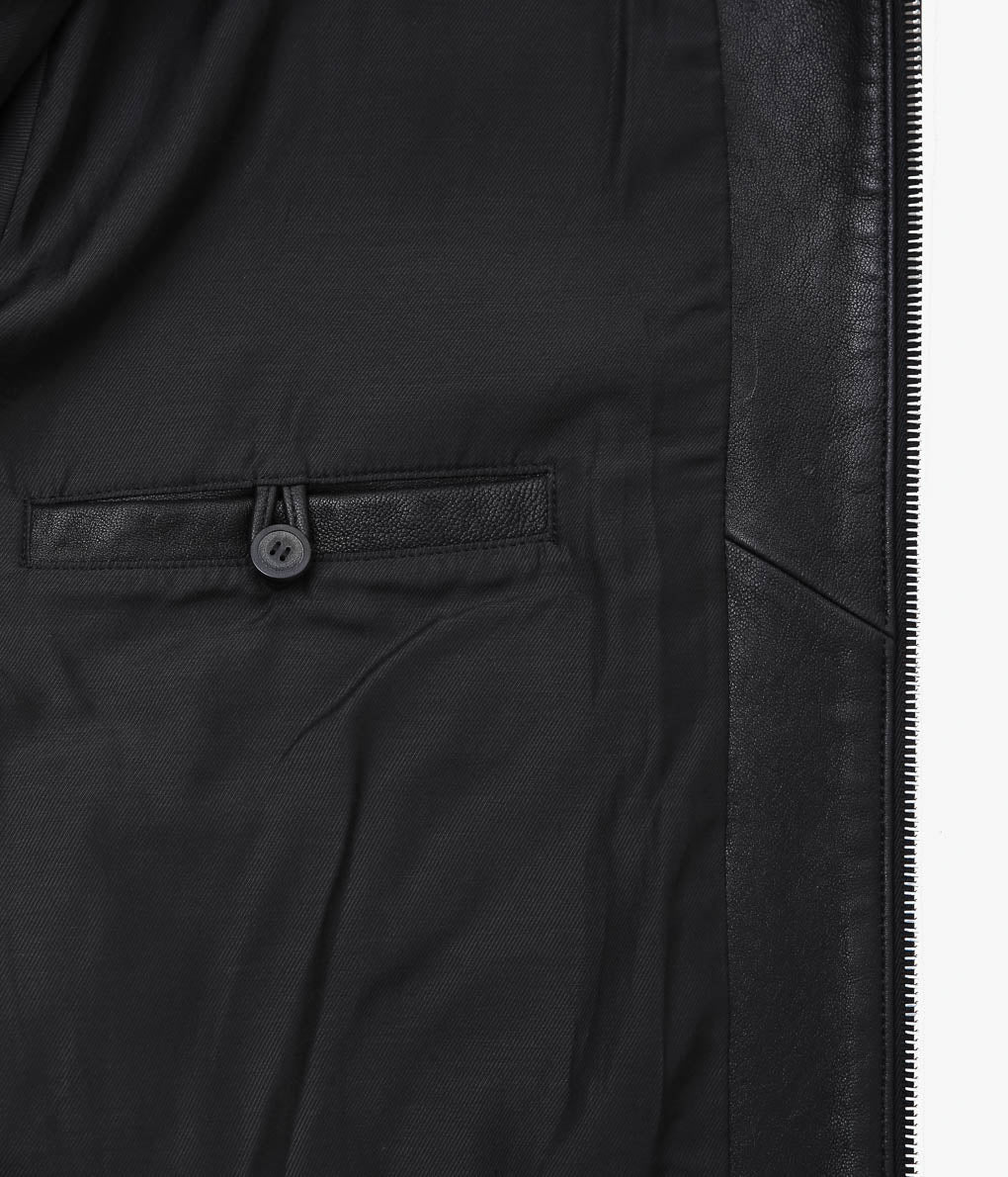 HERILL ''LAMBLEATHER JACKET'' (BLACK)