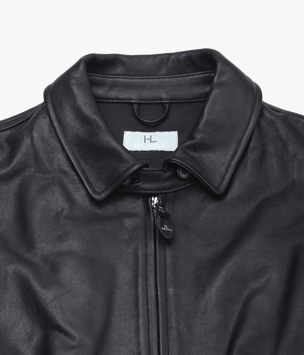 HERILL ''LAMBLEATHER JACKET'' (BLACK)