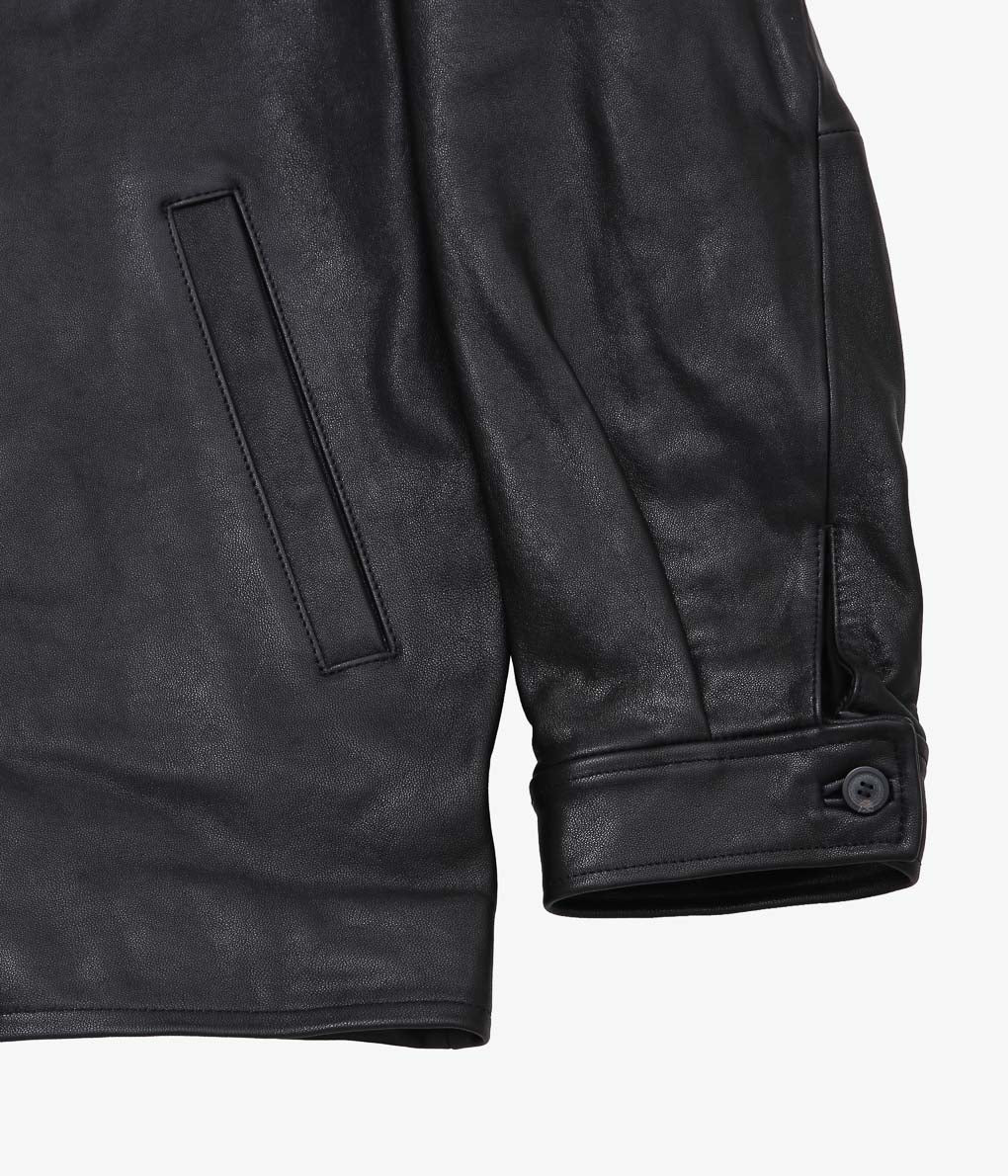 HERILL ''LAMBLEATHER JACKET'' (BLACK)