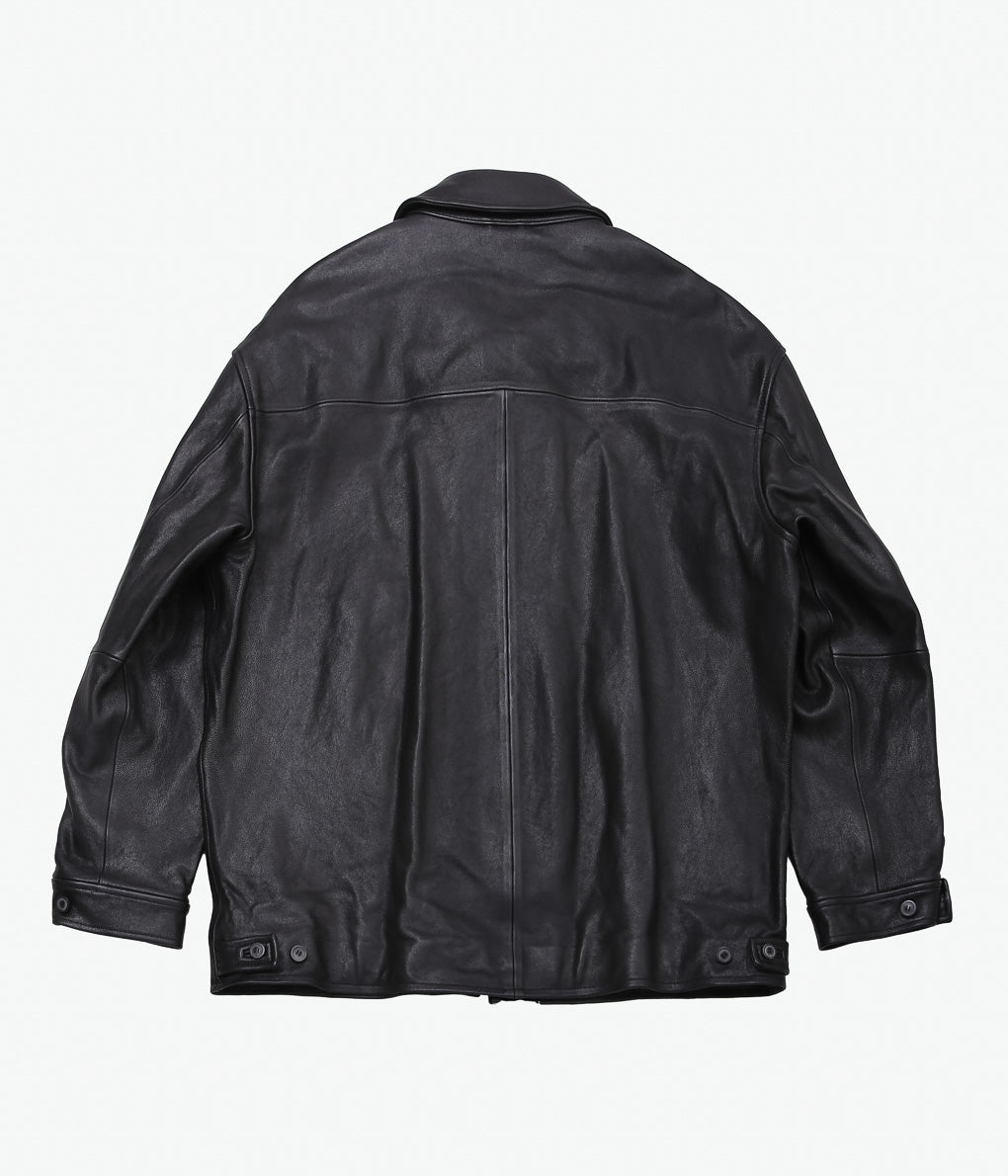 HERILL ''LAMBLEATHER JACKET'' (BLACK)